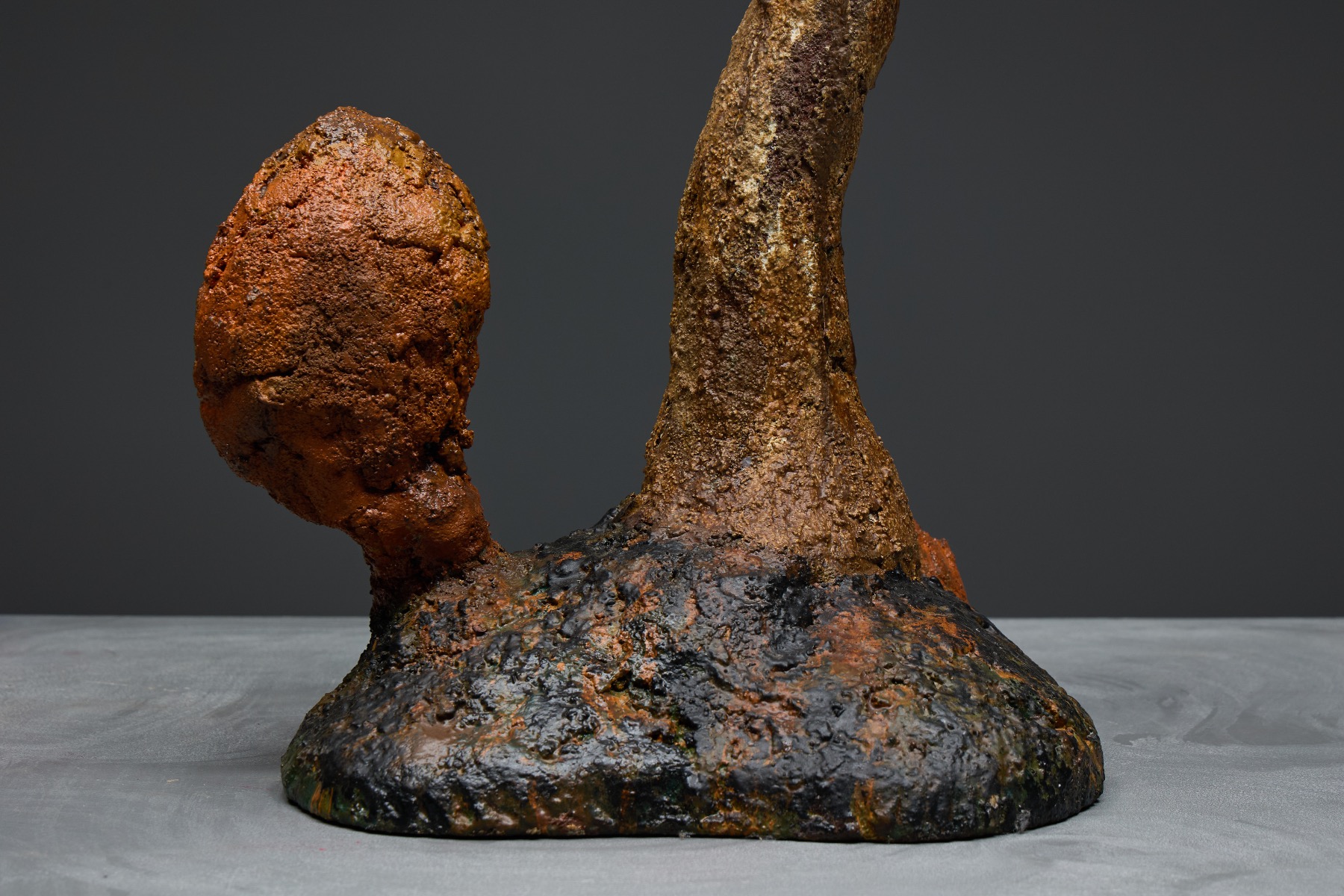 Wabi sabi inspired mushroom artwork with organic shape
