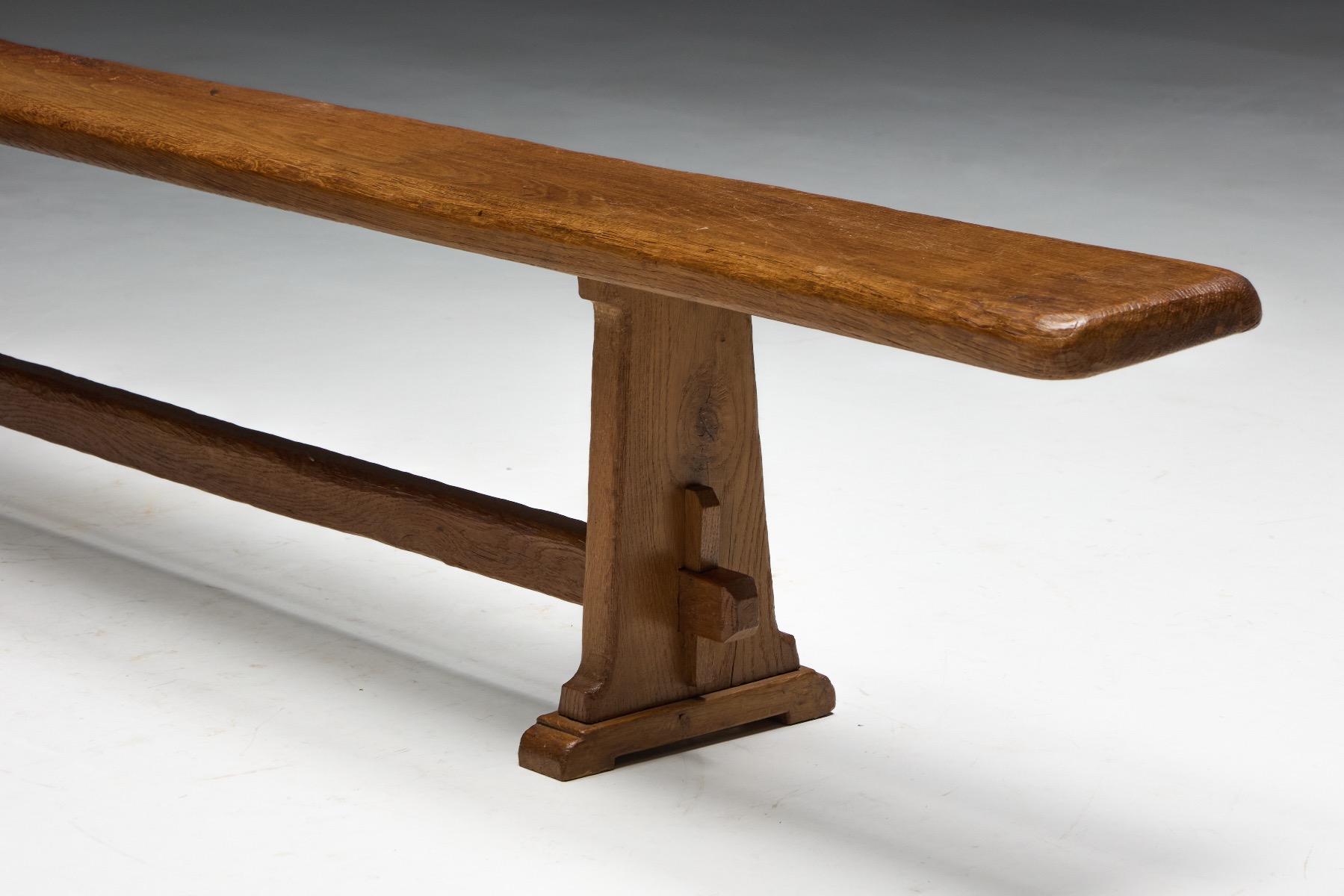 Classic alpine rustic bench from the mid century