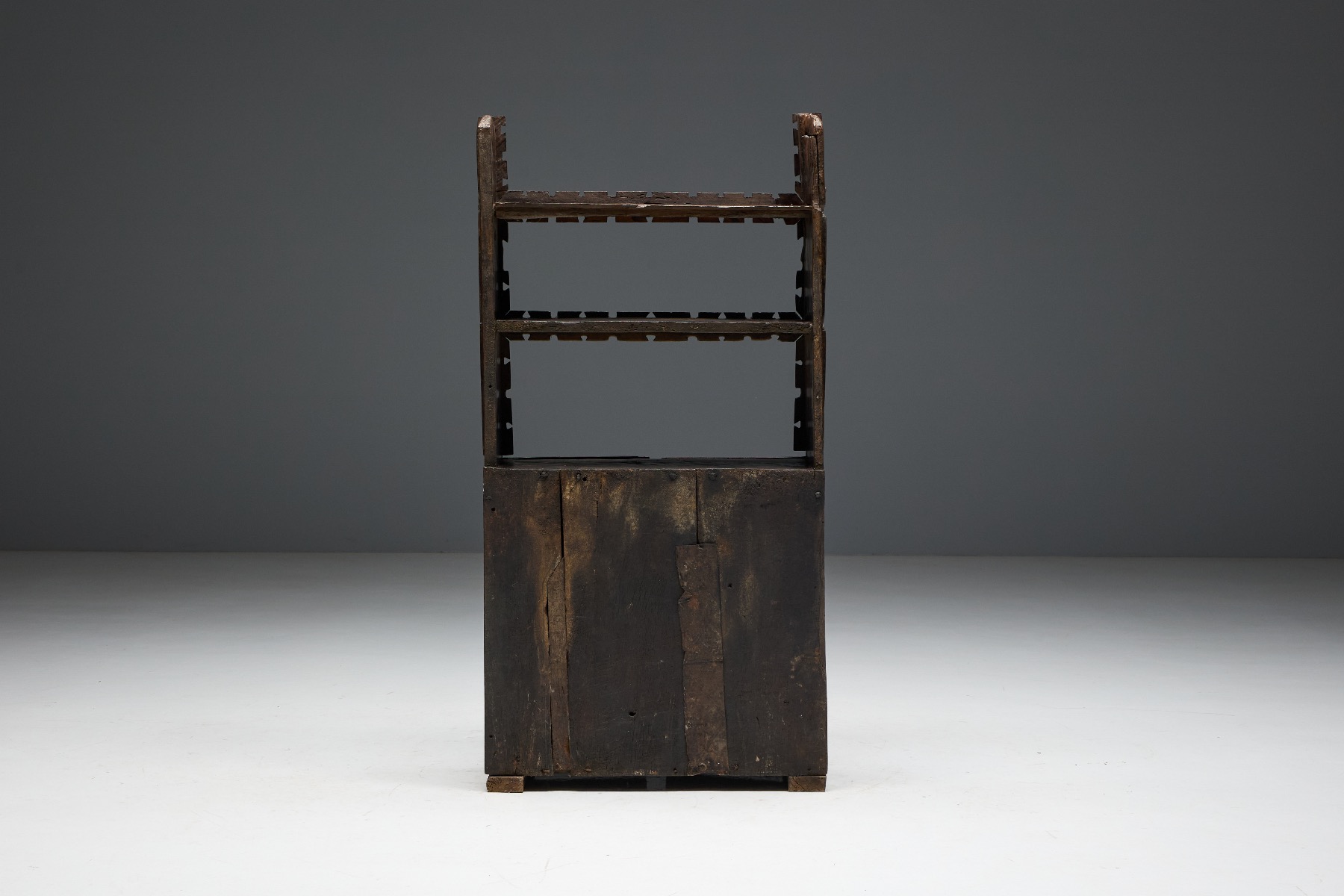 Classic art populaire cabinet from the 1800s