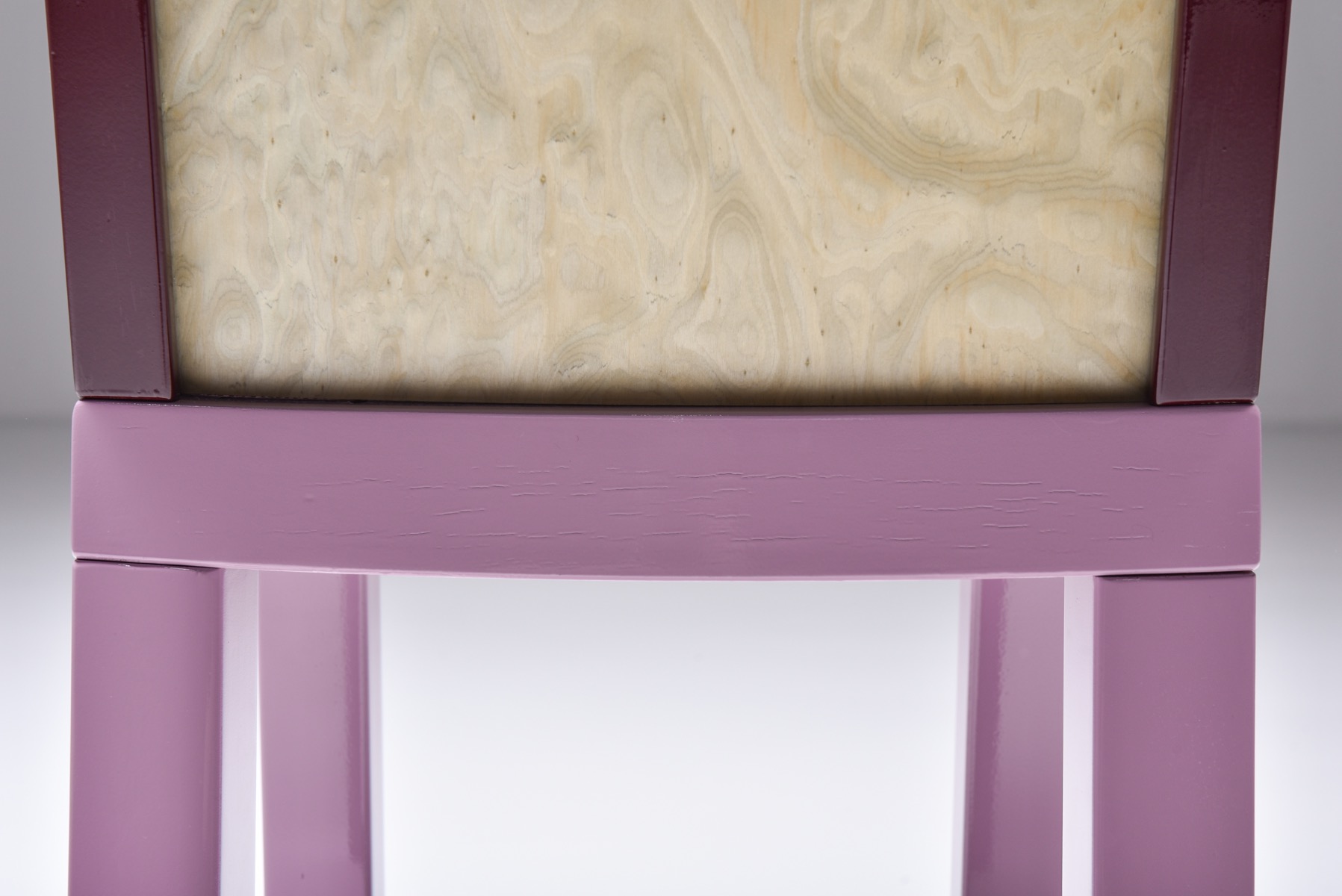 Sculptural postmodern dining chairs from the 1980s