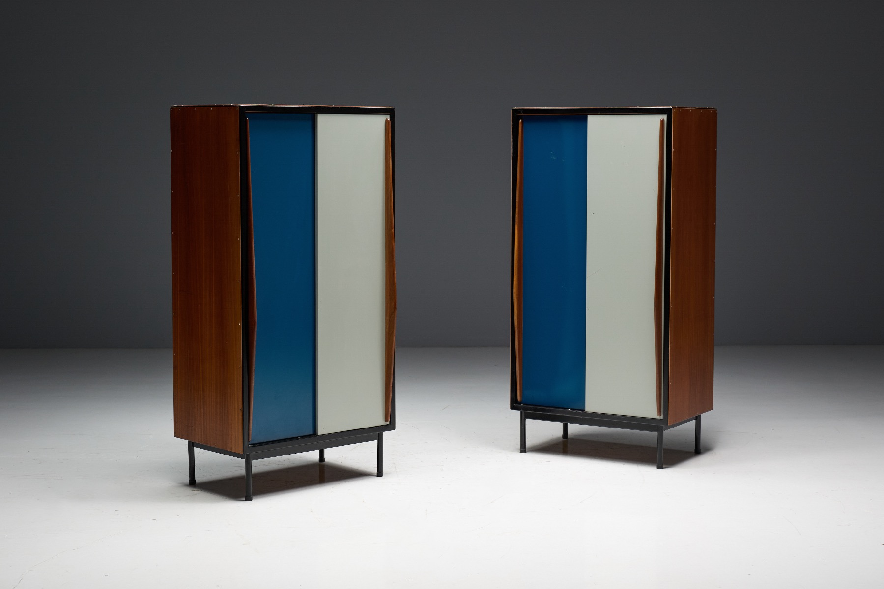 Modernist storage wardrobe from the 1950s Belgian movement