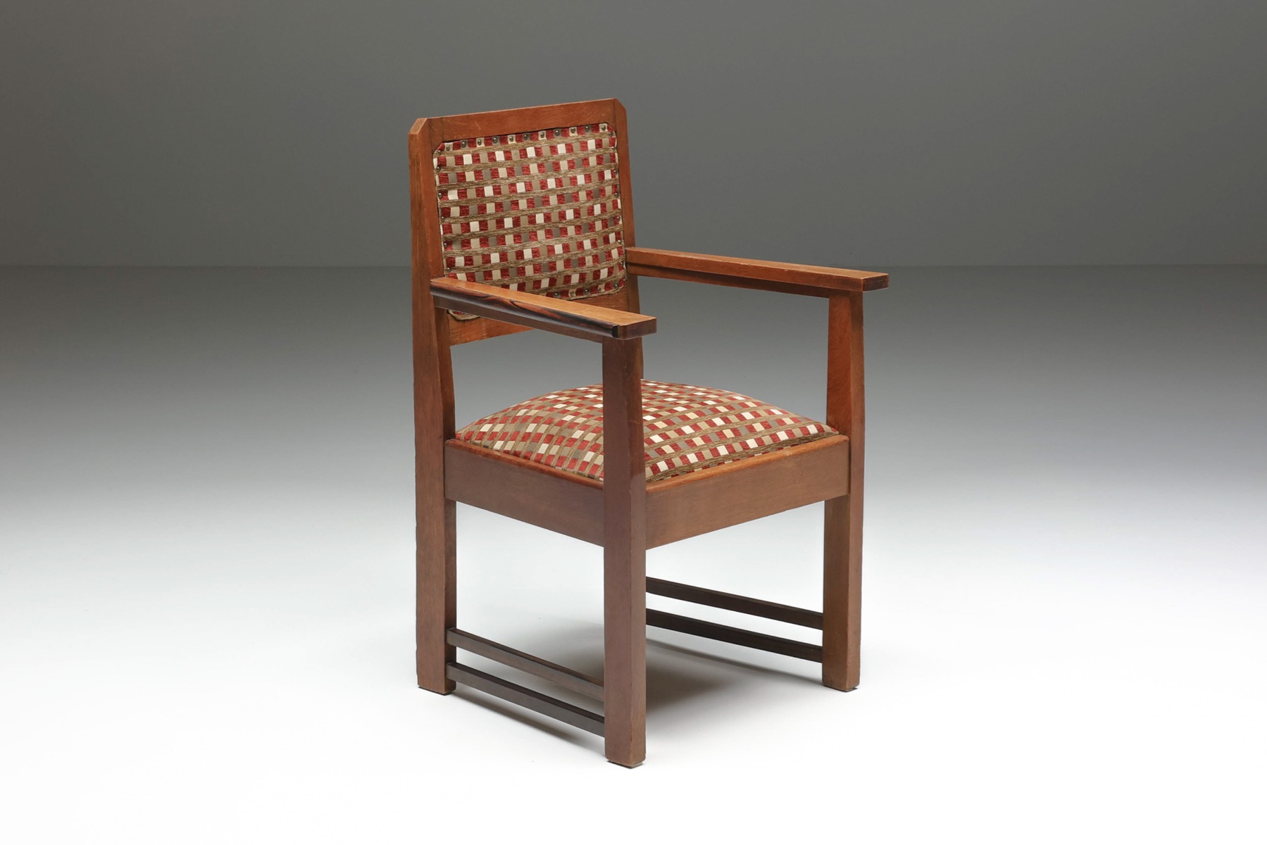 Refined Dutch armchairs in Amsterdam School style