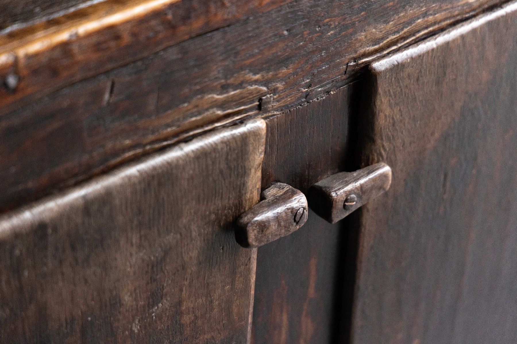 Authentic early 18th century country cupboard