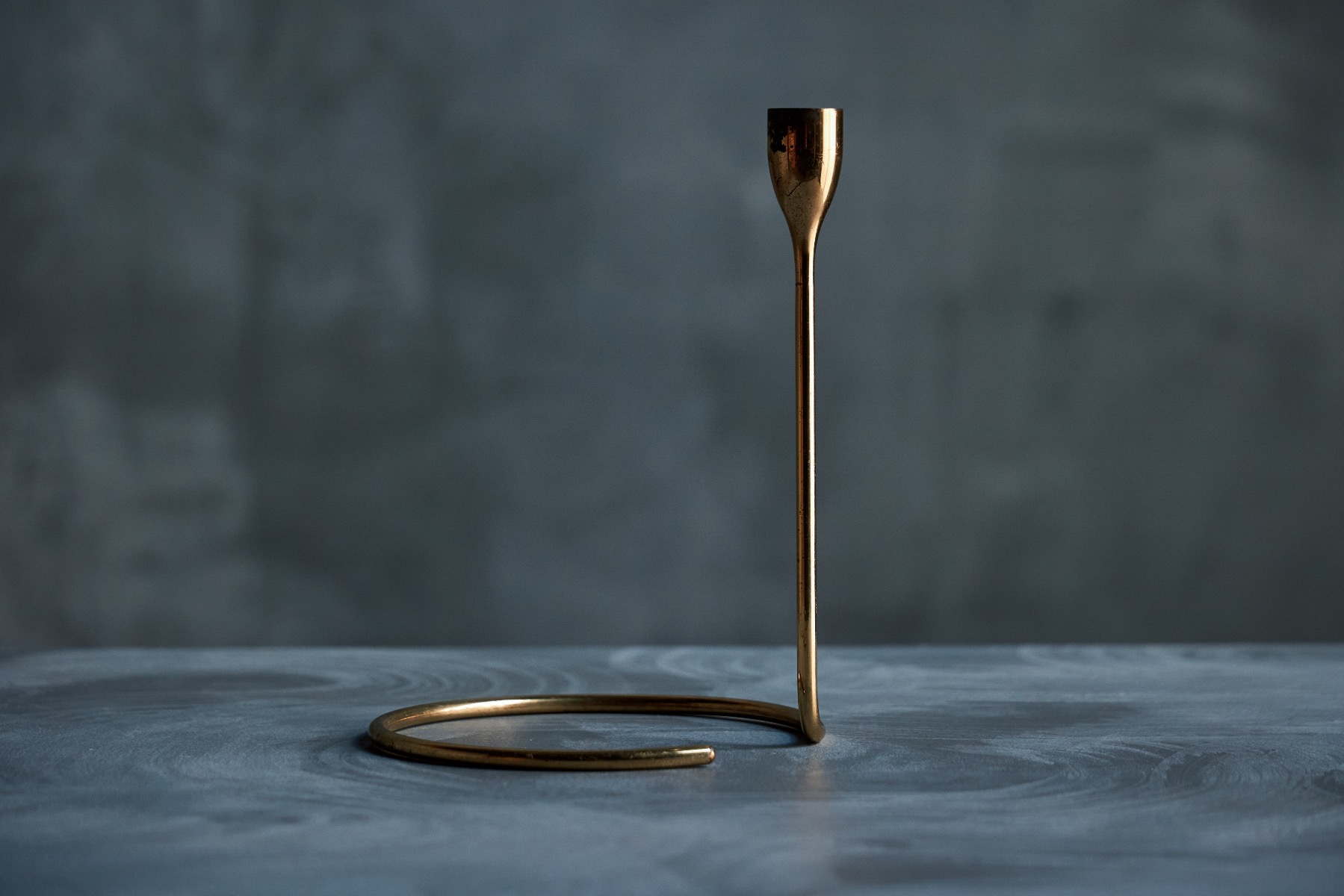 Timeless brass candle holder design