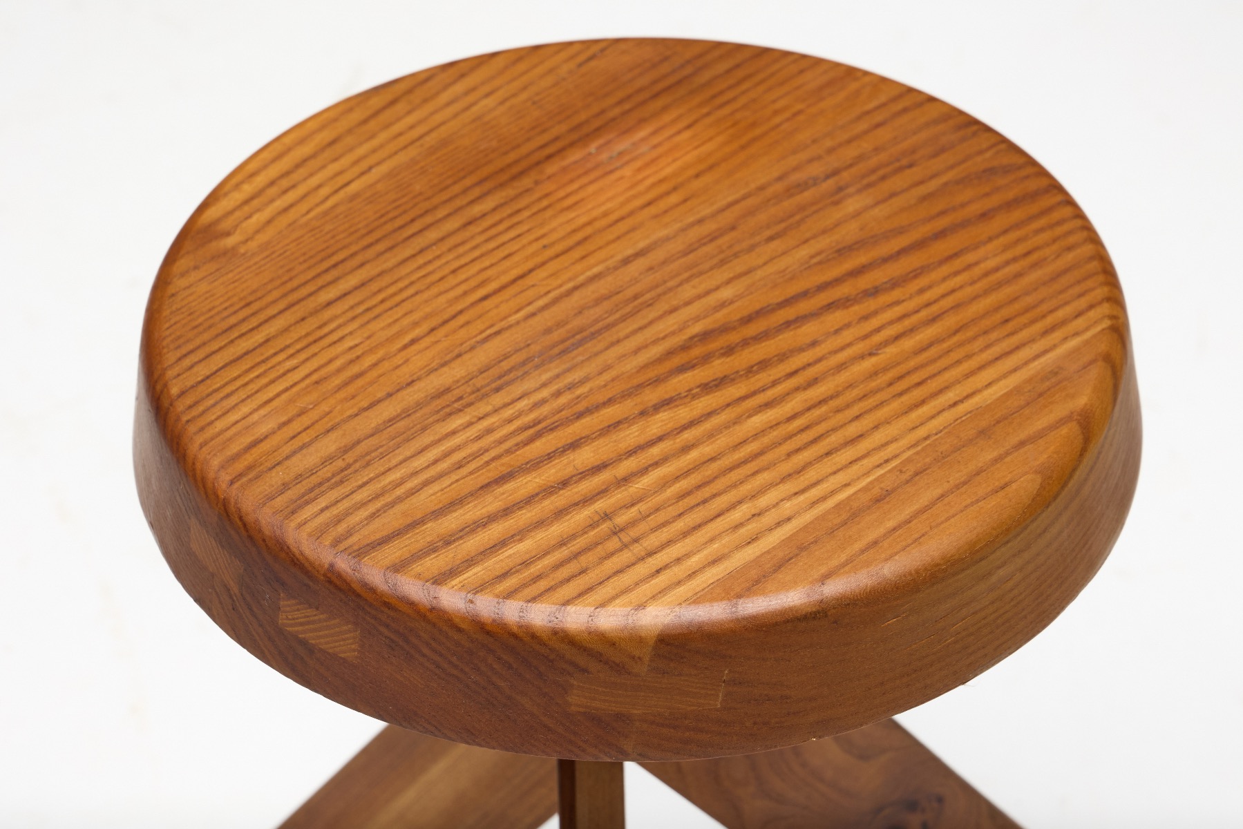 Classic mid century S31 stool from France