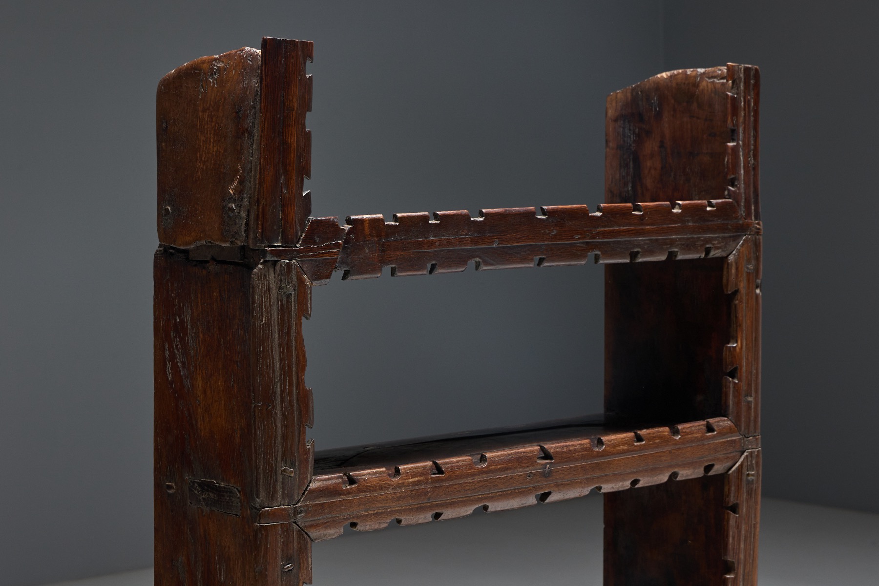 European art populaire cabinet with traditional construction