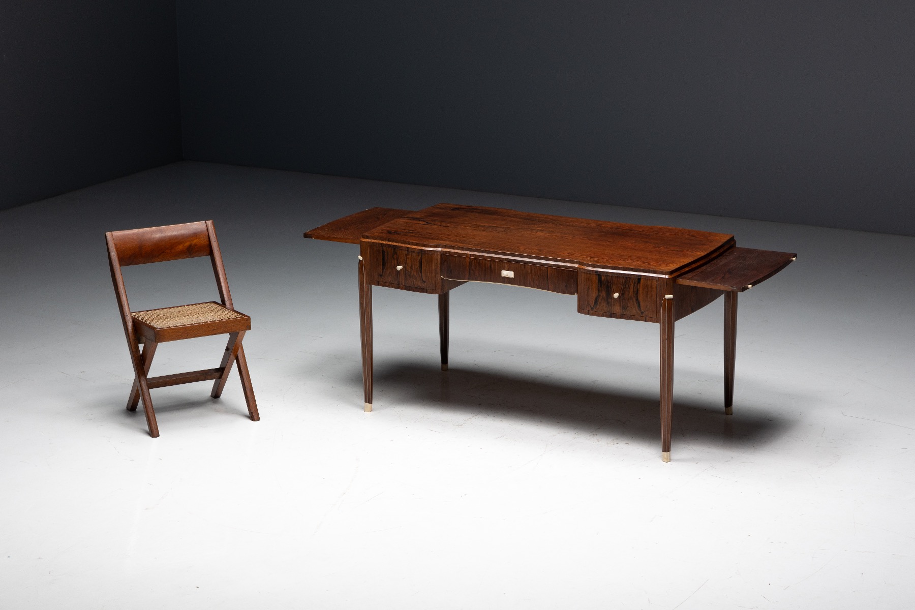 Iconic Art Deco desk by Jules Leleu