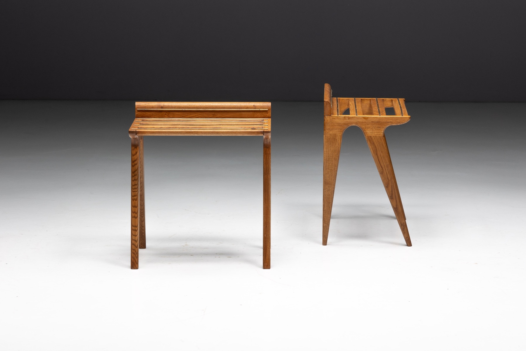 Collectible mid century luggage rack designed by Gio Ponti