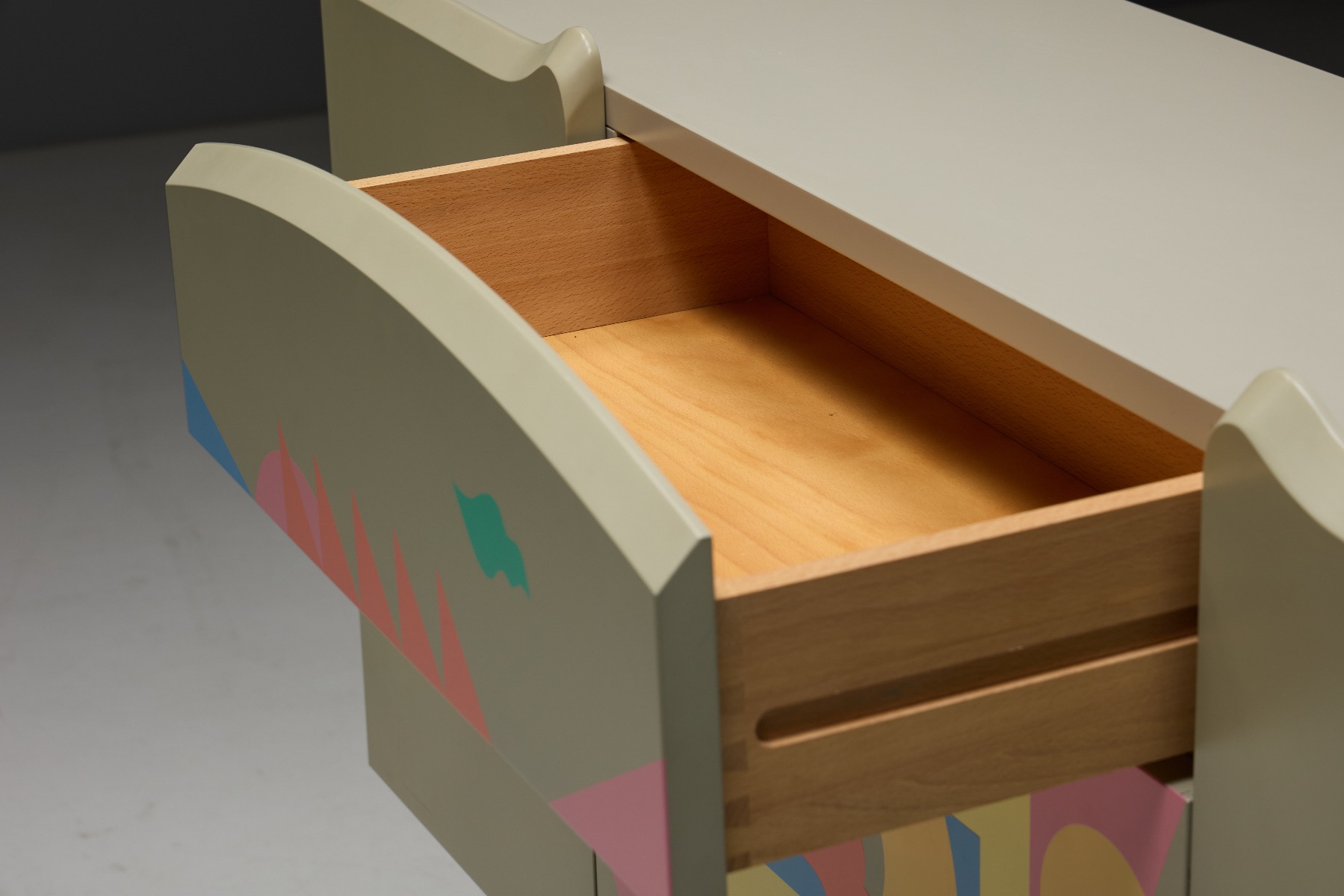 Luxury postmodern bar cabinet from the 1980s
