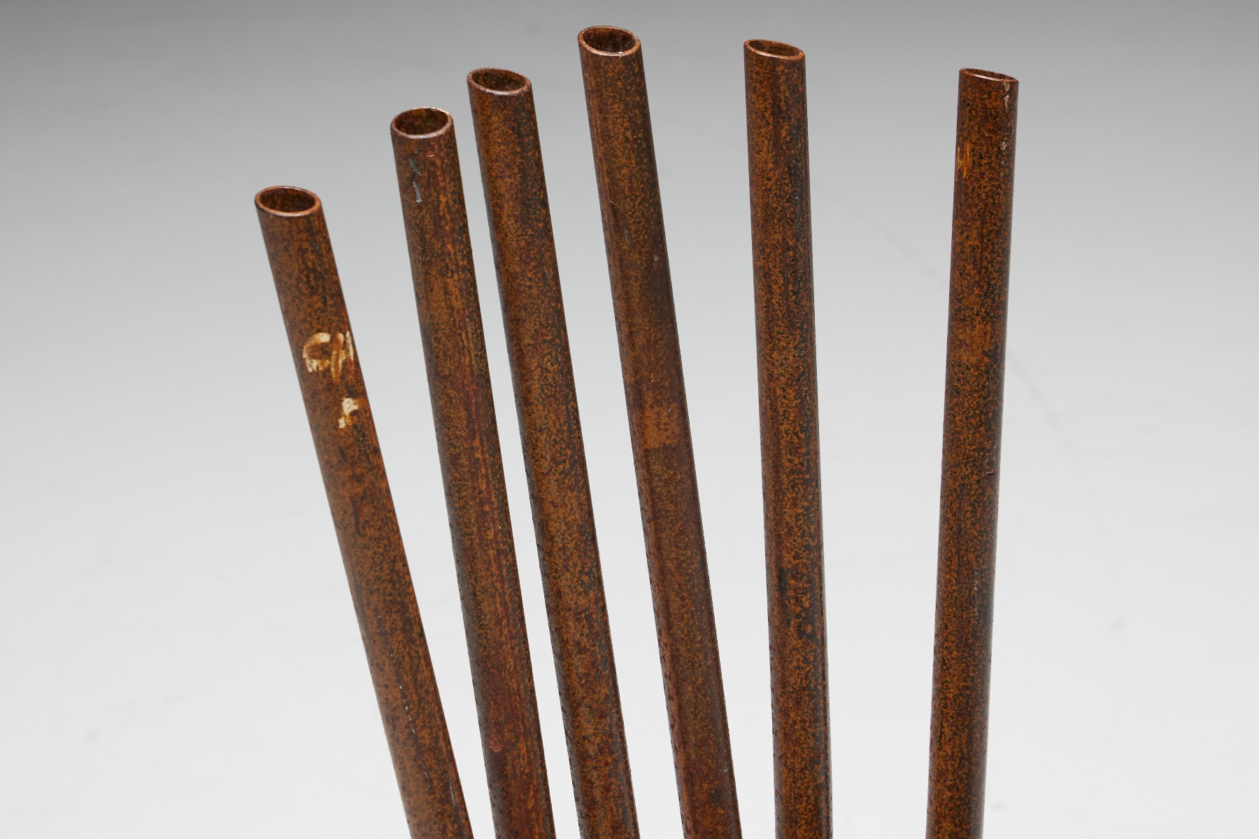 Raw wood industrial chairs 1950s