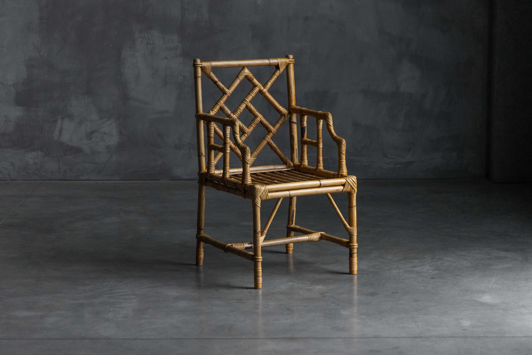 Bamboo armchair produced by Vivai del Sud, Italy 1970s