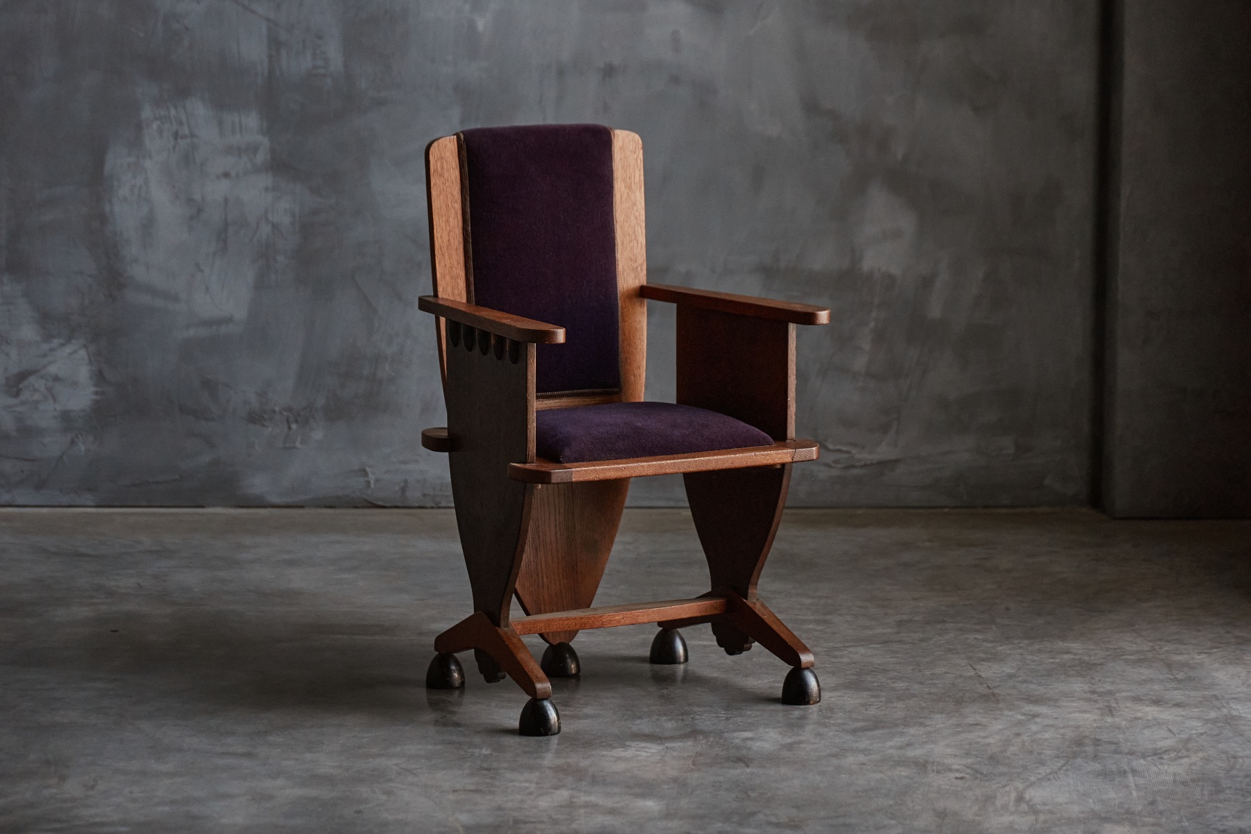Art Deco Amsterdam School sculptural armchair 1930s