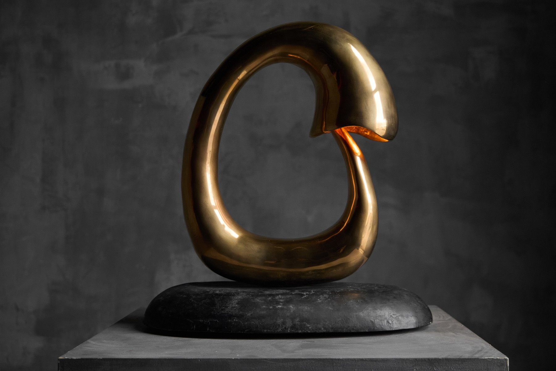 Bronze Angler light sculpture designed by Carlo Lorenzetti, 2019