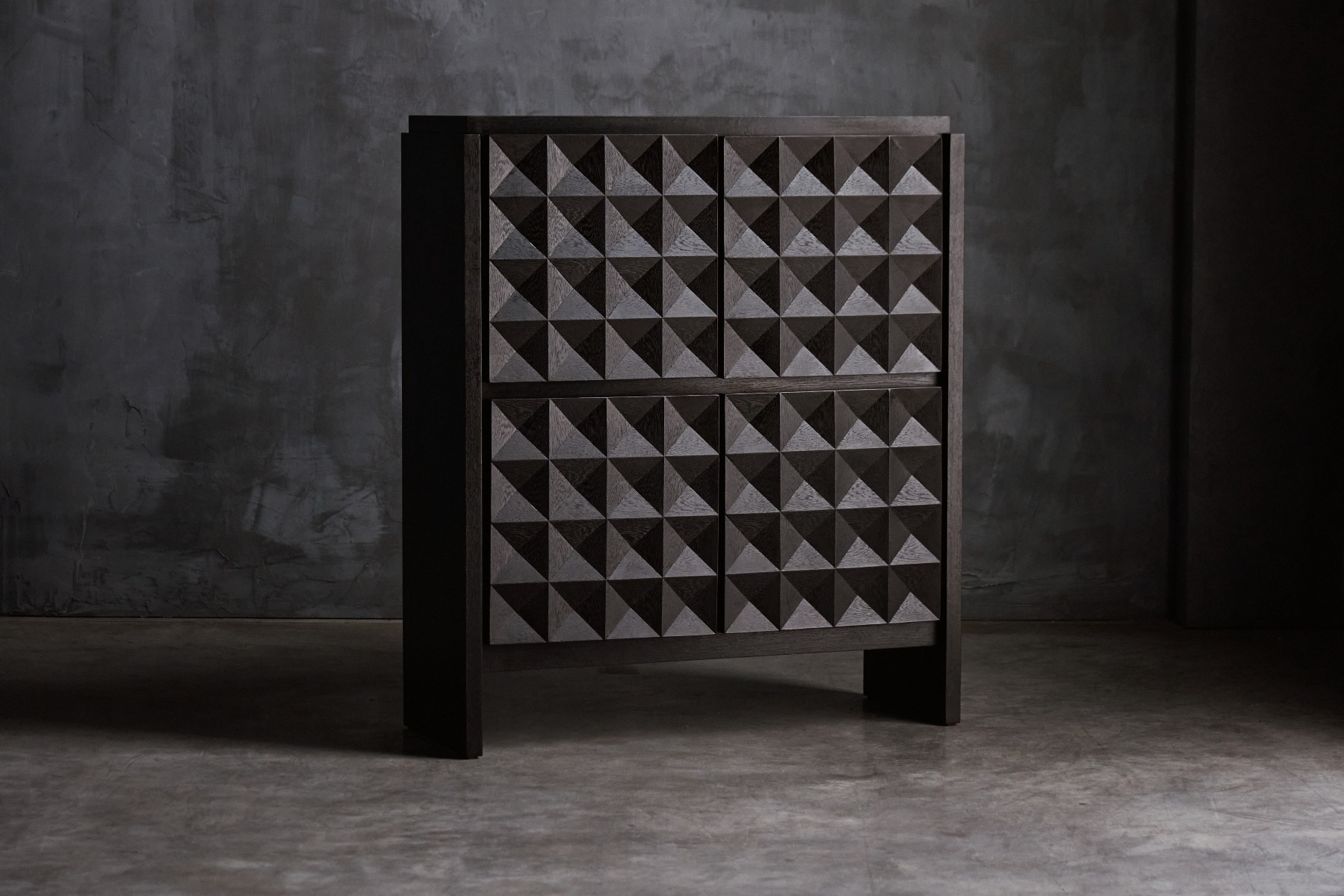Brutalist cabinet by De Coene 1970s