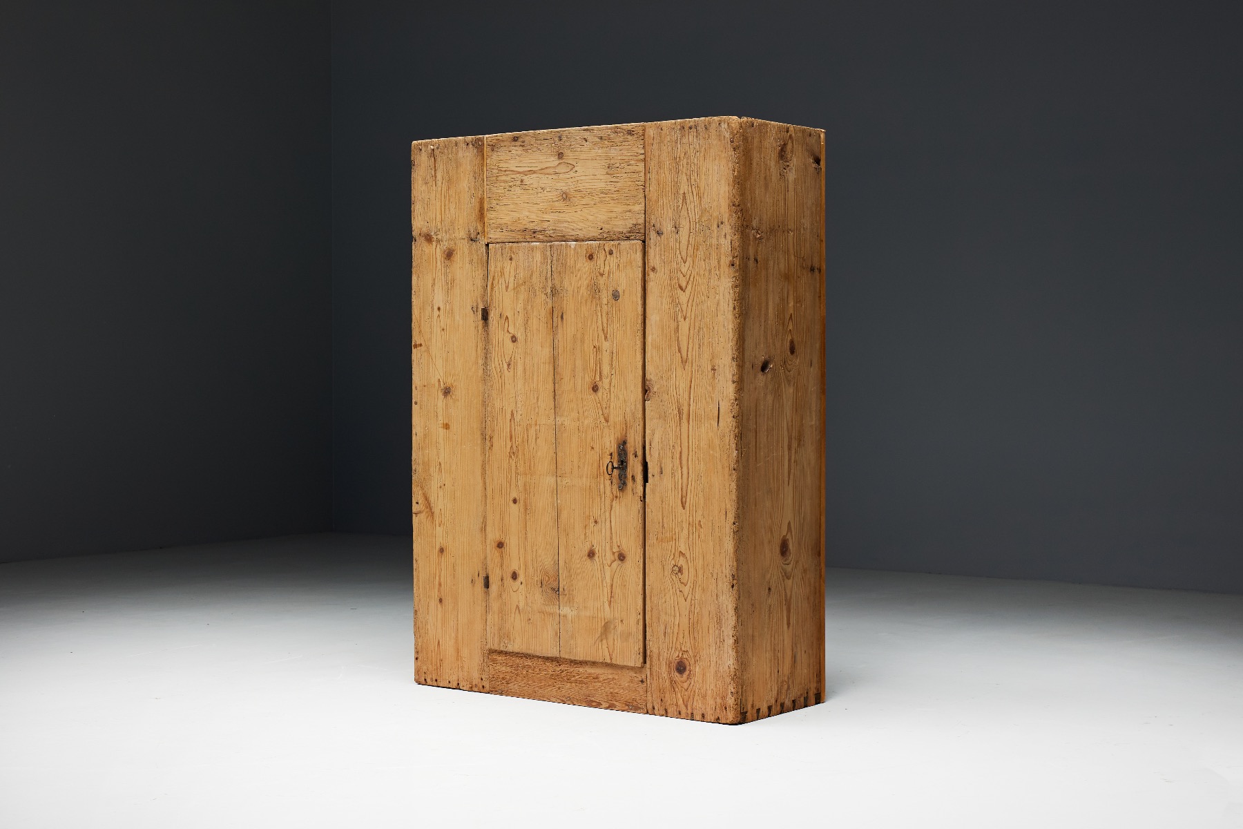 Brutalist naive cabinet from the early nineteenth century