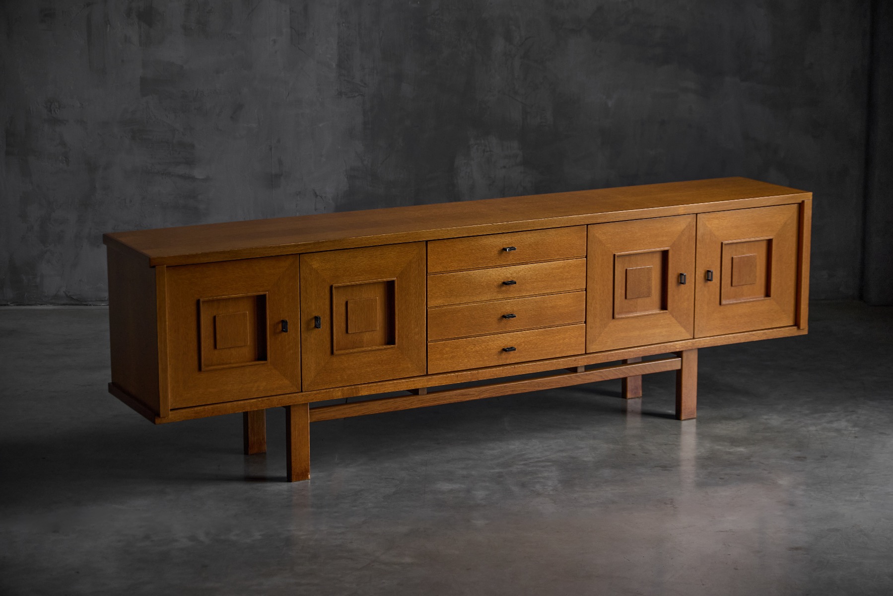 Brutalist oak buffet from the 1960s