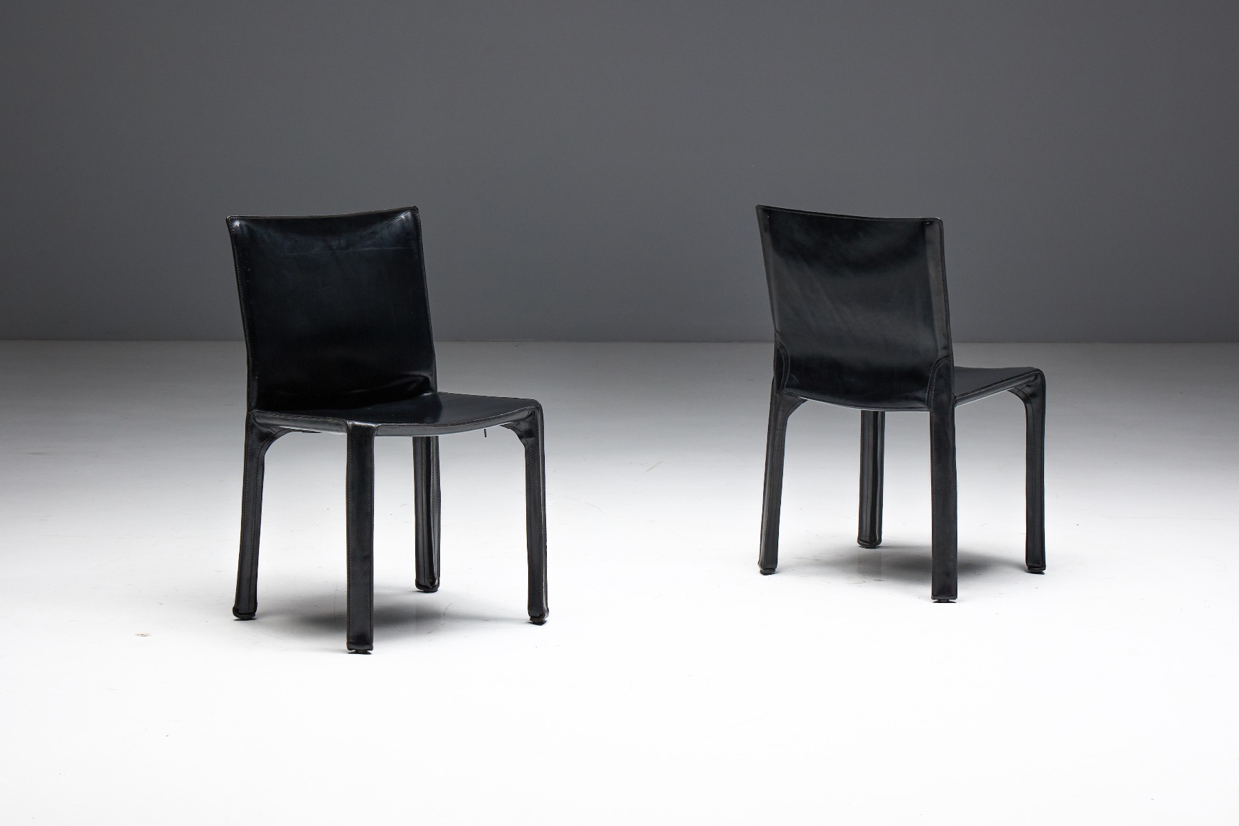 CAB 412 chairs designed by Mario Bellini for Cassina, 1970s