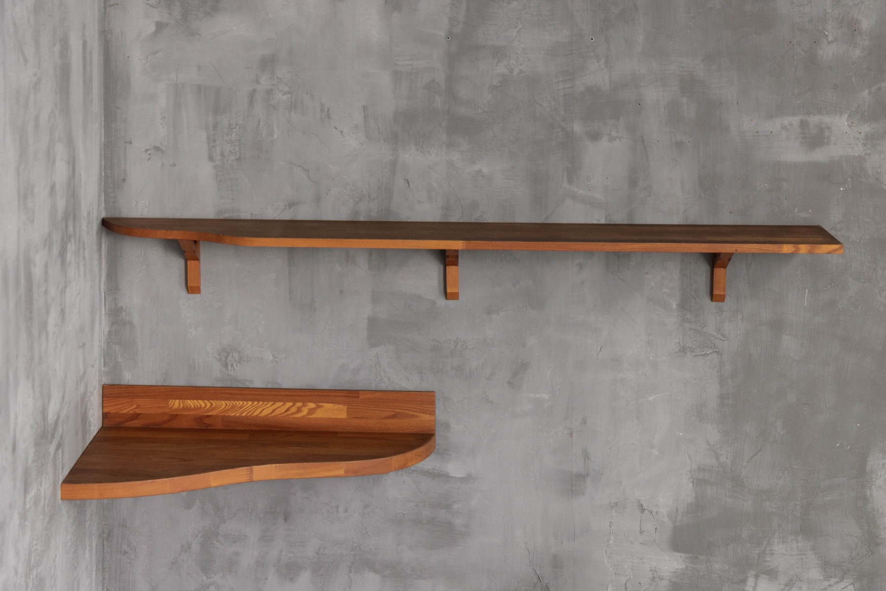 Custom shelf designed by Pierre Chapo from the 1970s