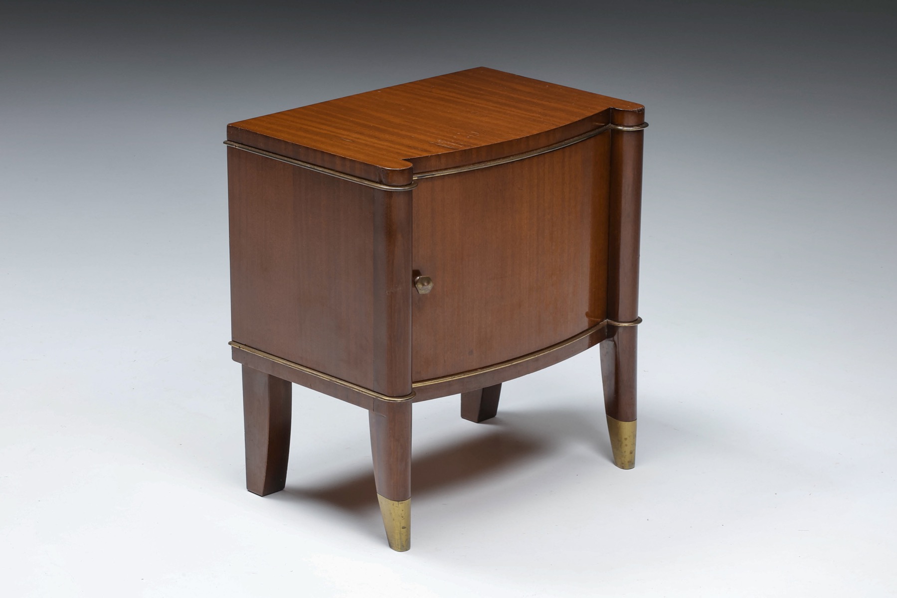De Coene brown bedside table from the 1960s