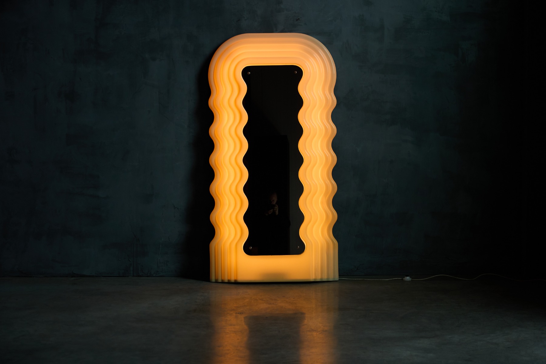 Early Ultrafragola mirror by Ettore Sottsass 1970s