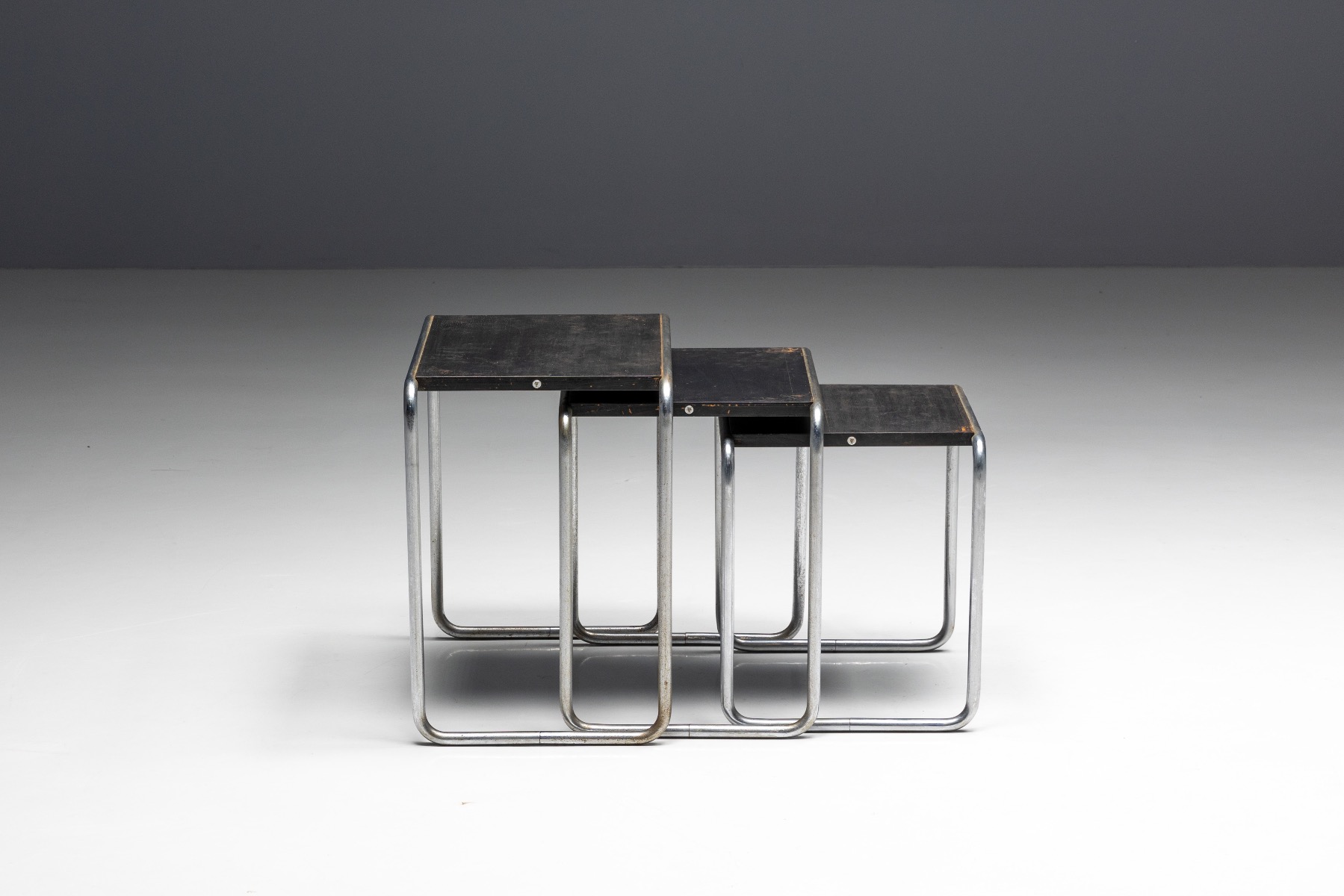 First edition side tables by Marcel Breuer for Thonet 1930s
