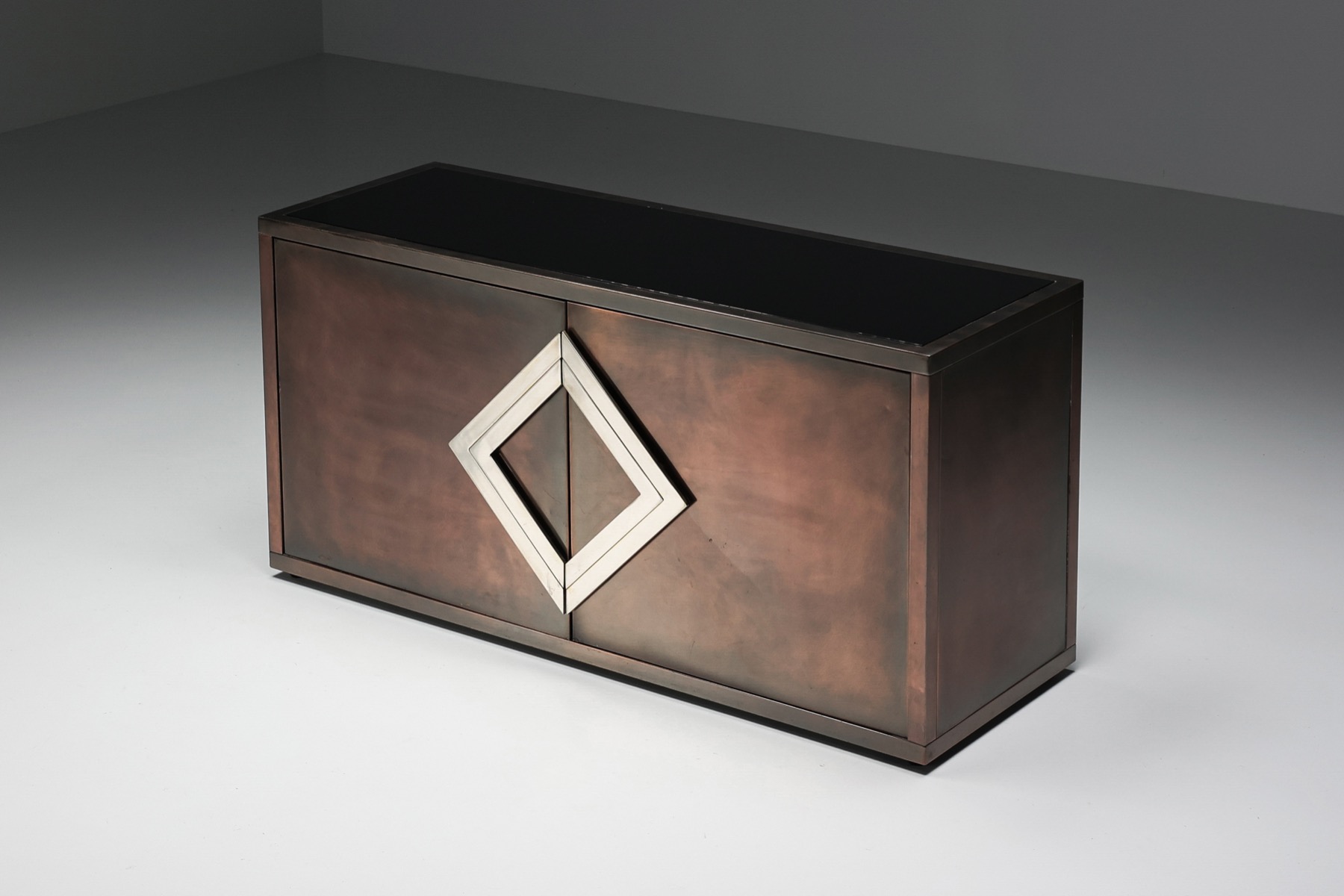 Hollywood Regency bronze credenza in Maison Jansen style from 1970