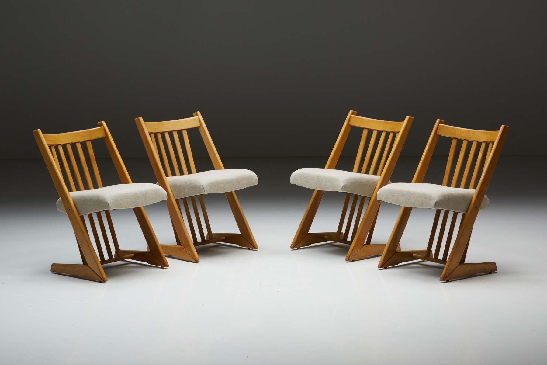 Italian mid century dining chairs from the 1960s