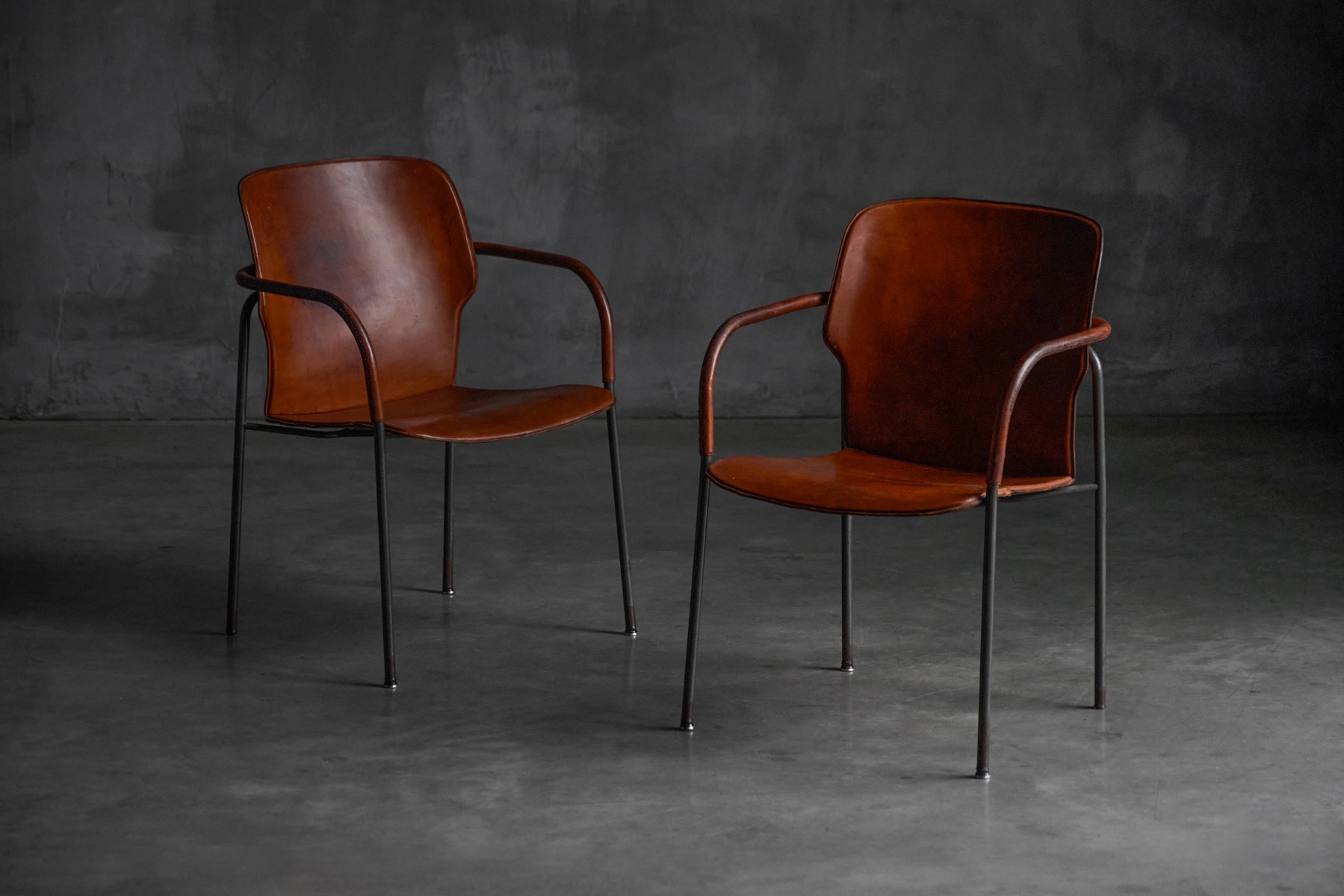 Lalanda armchairs designed by Gianfranco Frattini, Italy 1980s