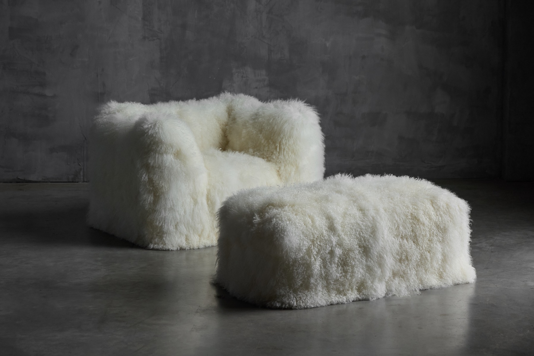Le Bambole armchair and ottoman designed by Mario Bellini for B&B Italia, 1970s