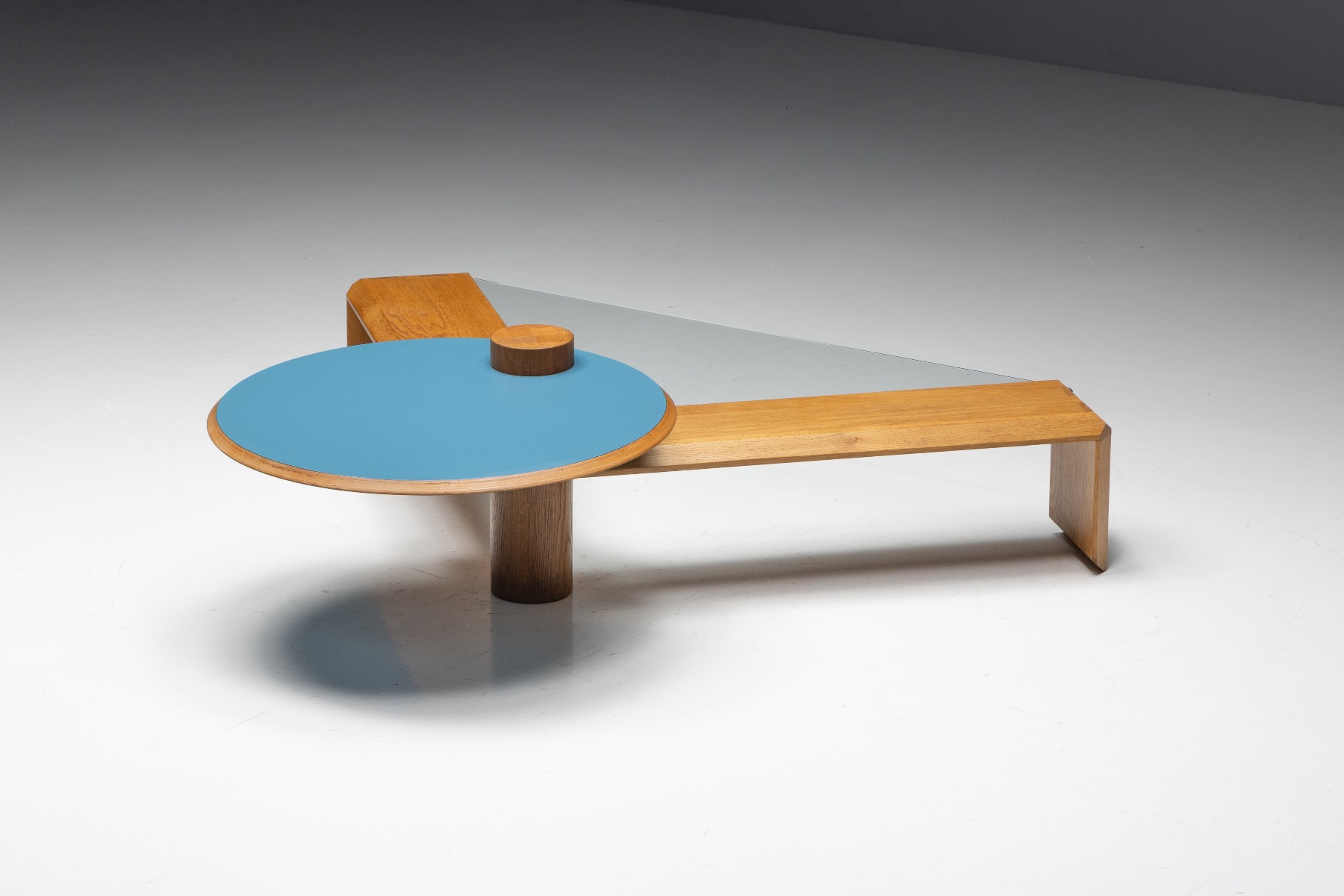 Memphis geometric coffee table 1980s