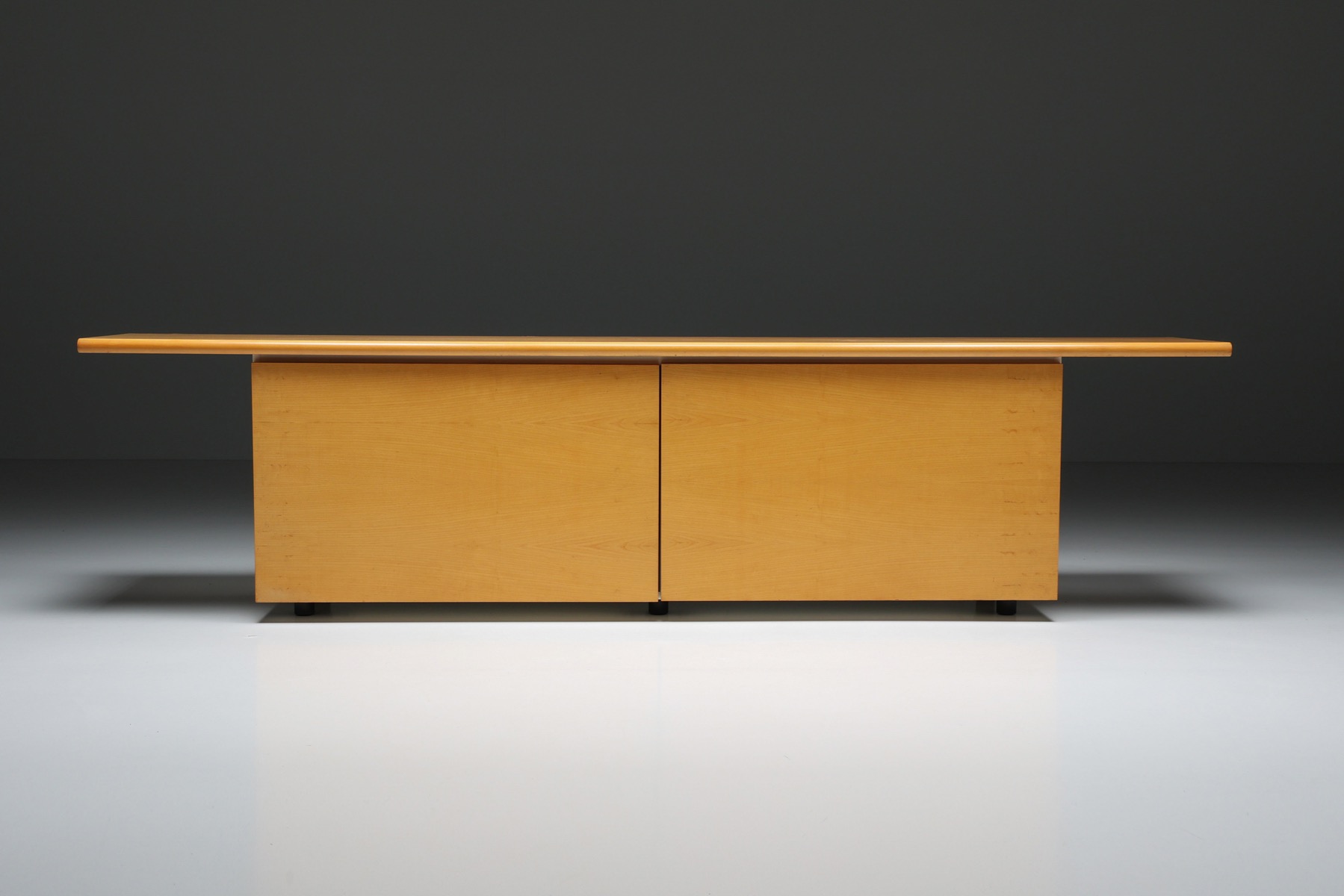 Natural wood credenza by Giotto Stoppino from 1977