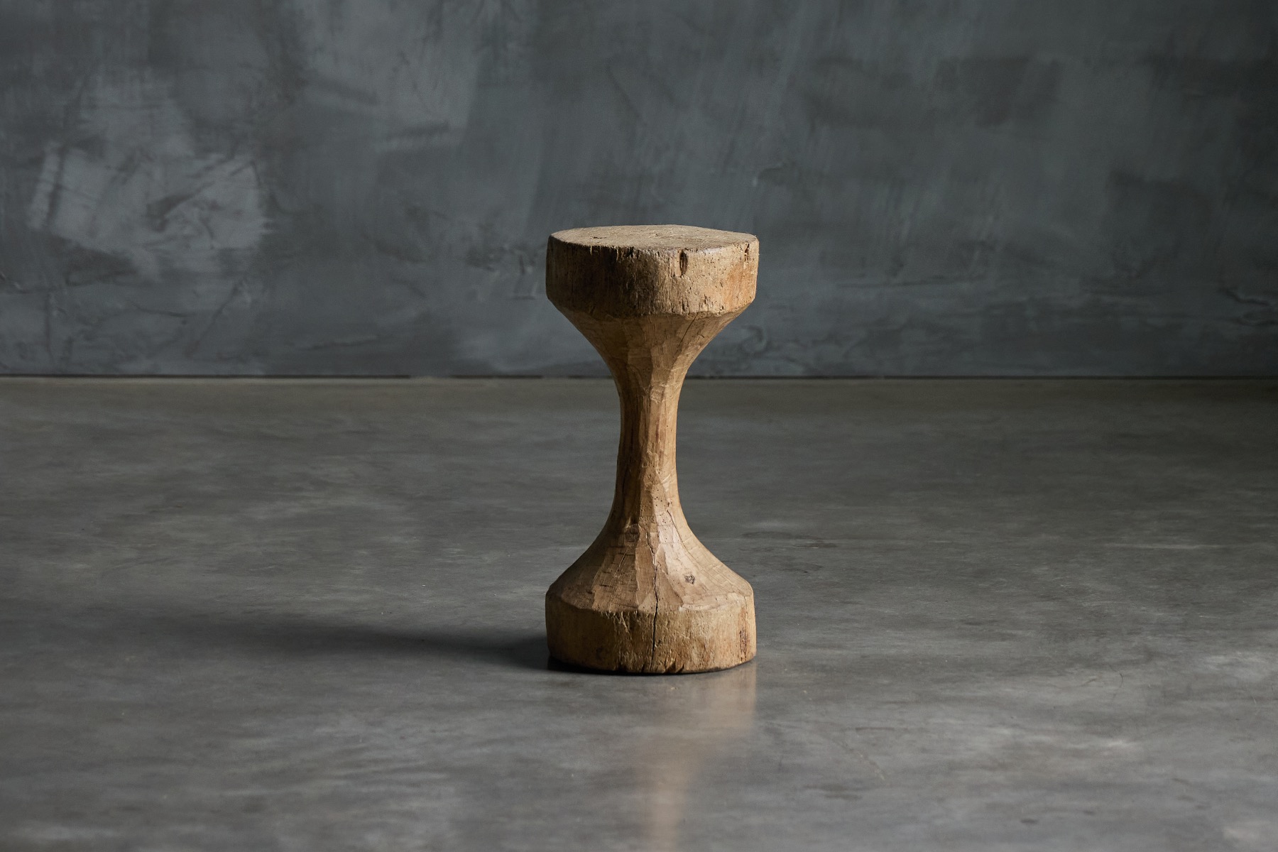 Organic wabi sabi stool from the 19th century