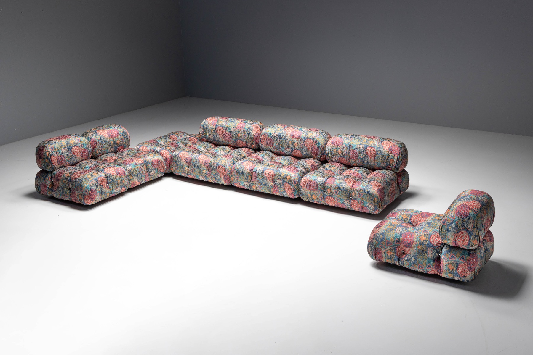 Ornate Camaleonda sofa by Mario Bellini for B&B Italia 1970s
