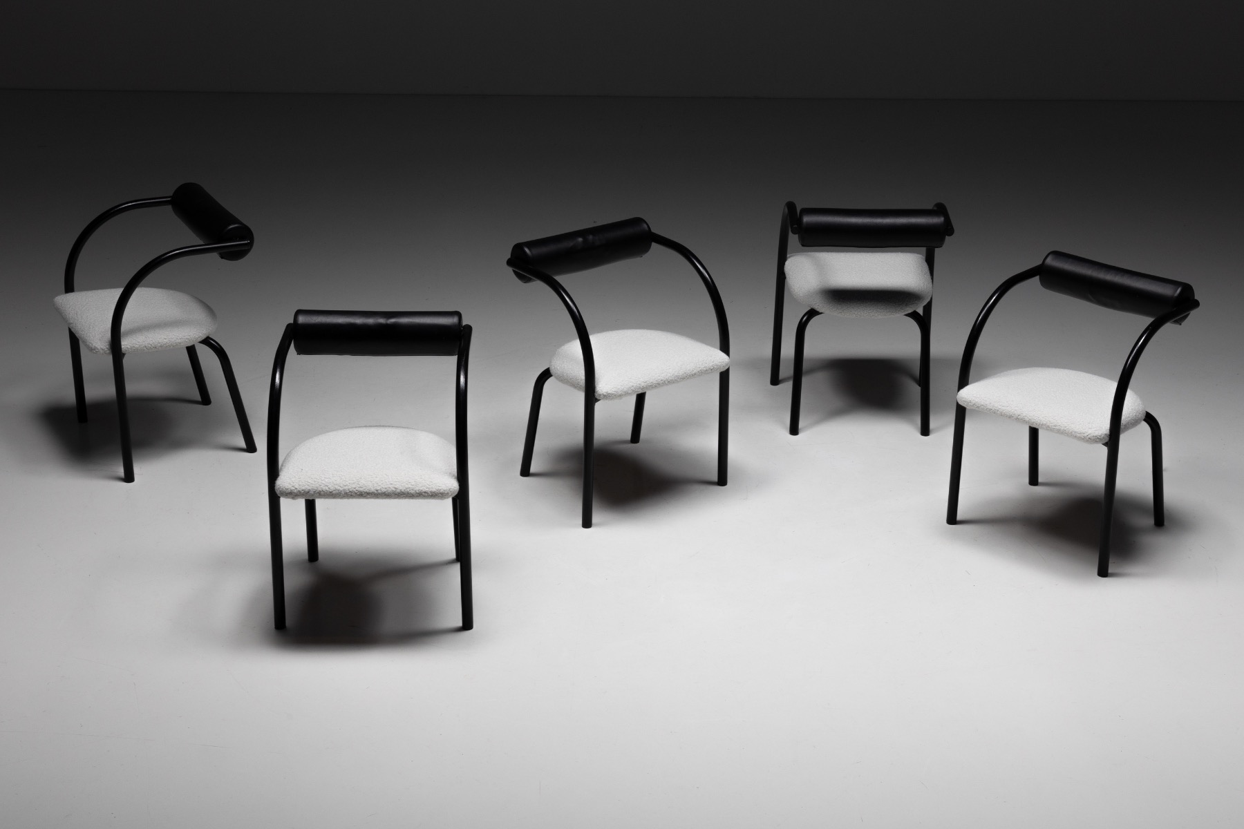 Post modern Italian armchairs from the 1980s
