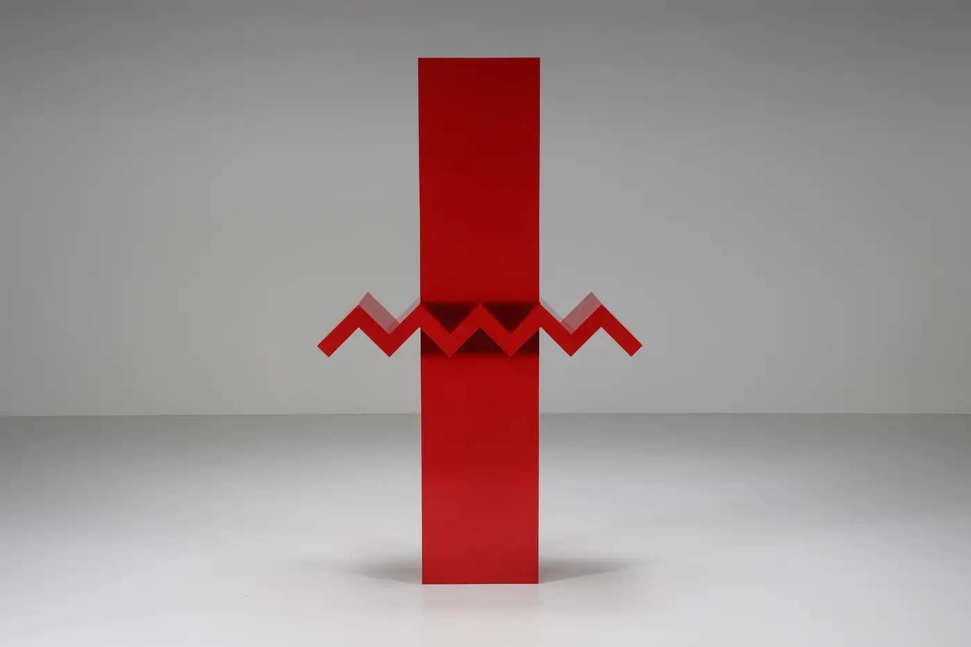 Postmodern lacquered steel sculpture by Renaat Ramon from 1990