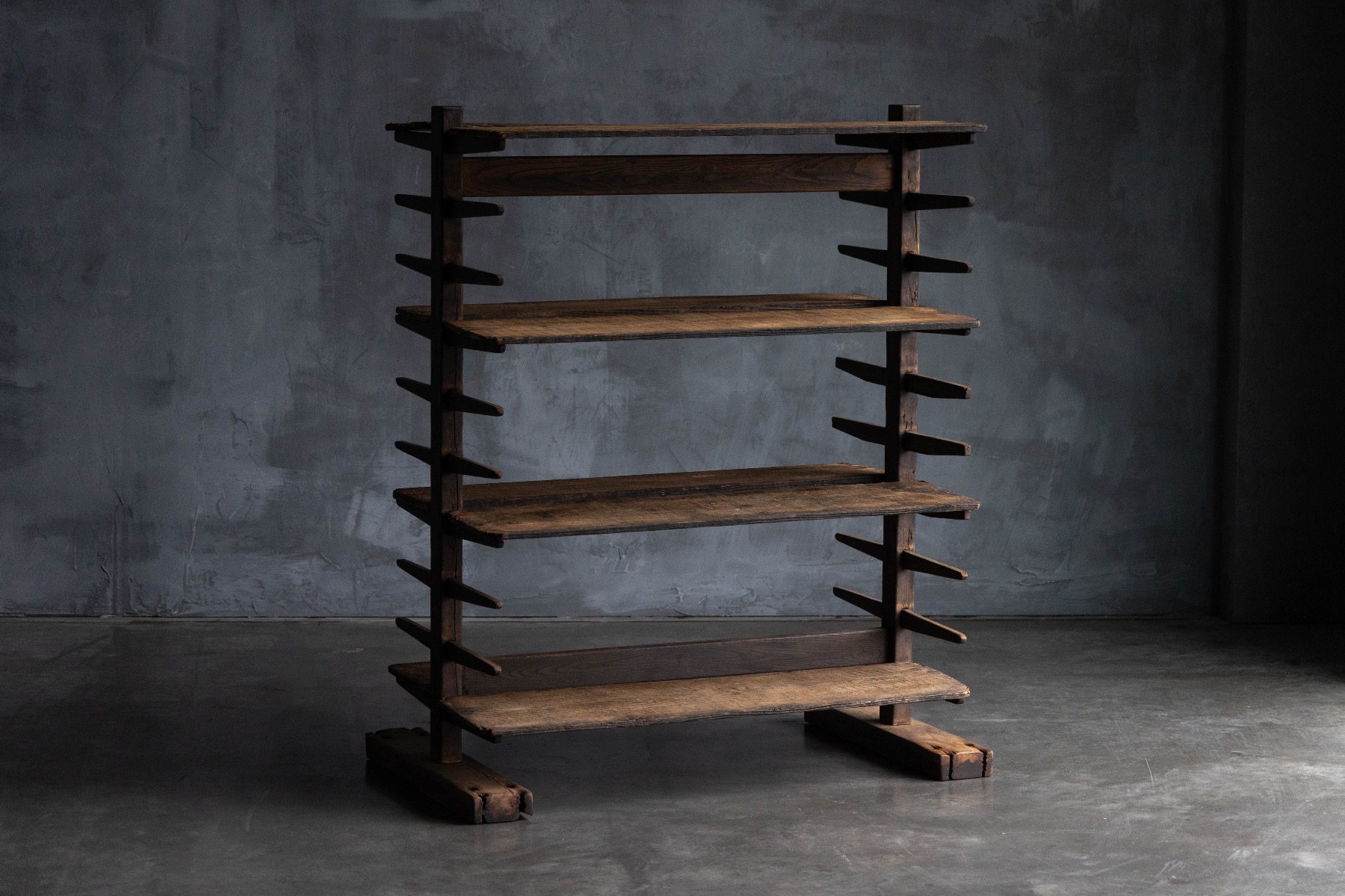 Rustic alpine ripening rack from the early 1900s