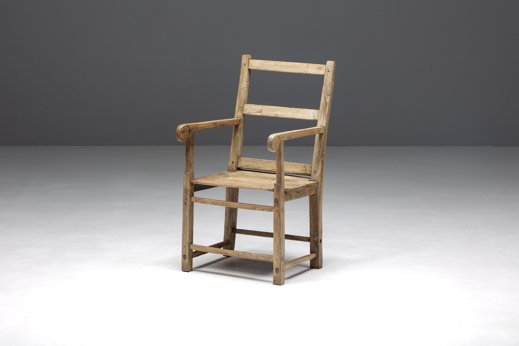 Rustic art populaire armchair from the nineteenth century