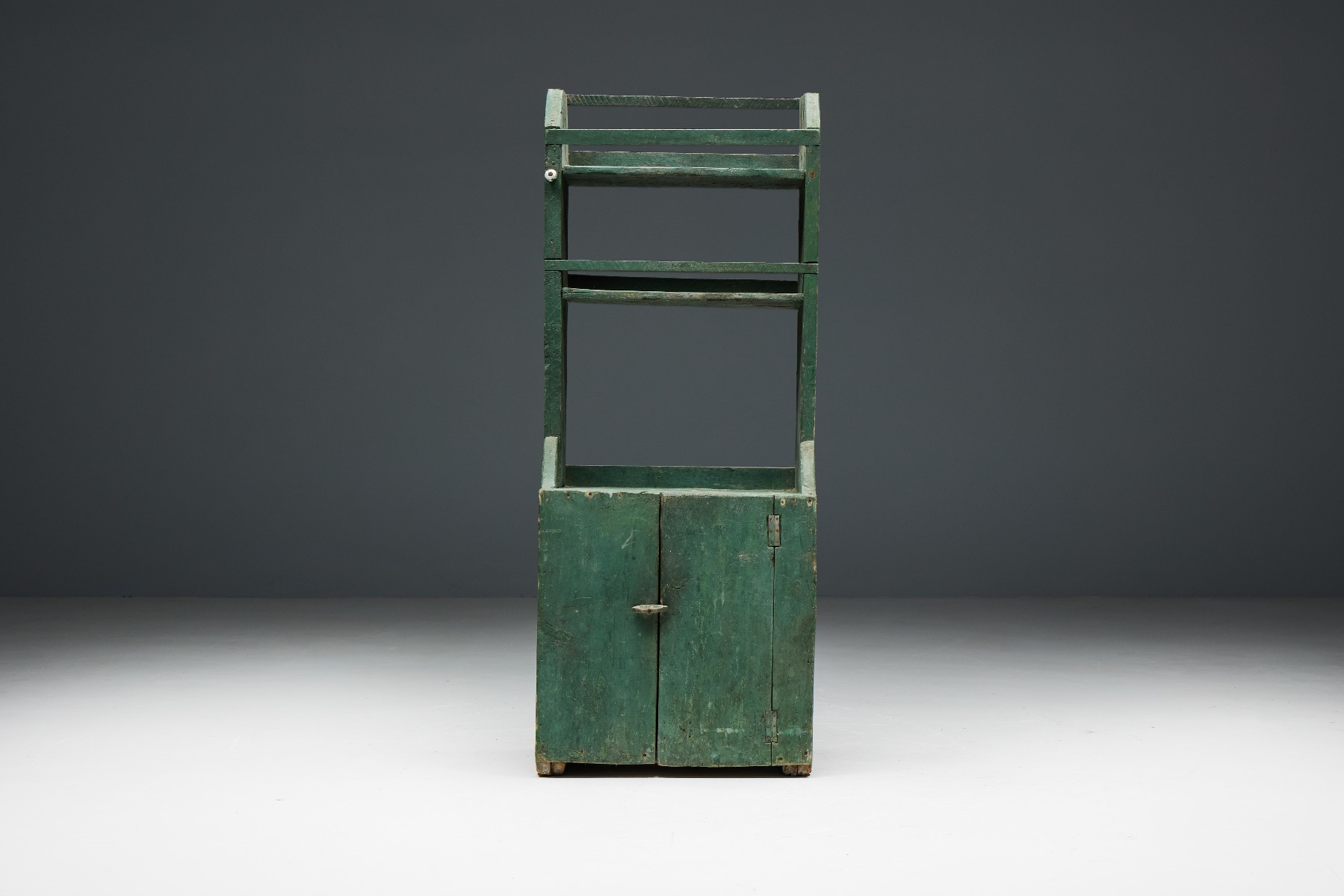 Rustic folk art cupboard from the early nineteenth century