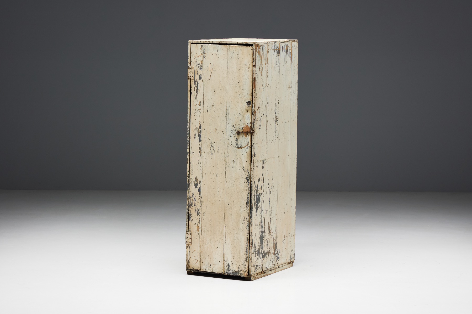 Rustic primitive cupboard from the nineteenth century