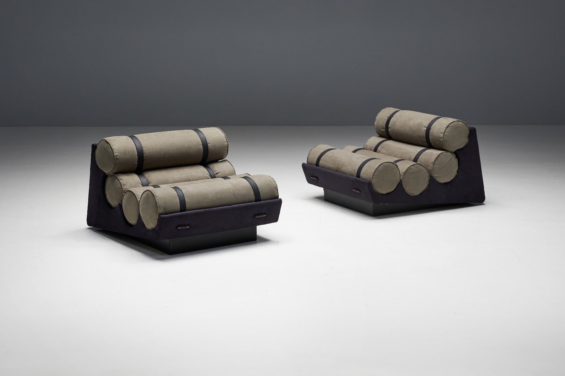 Sculptural Brazilian modernist lounge chair 1970s
