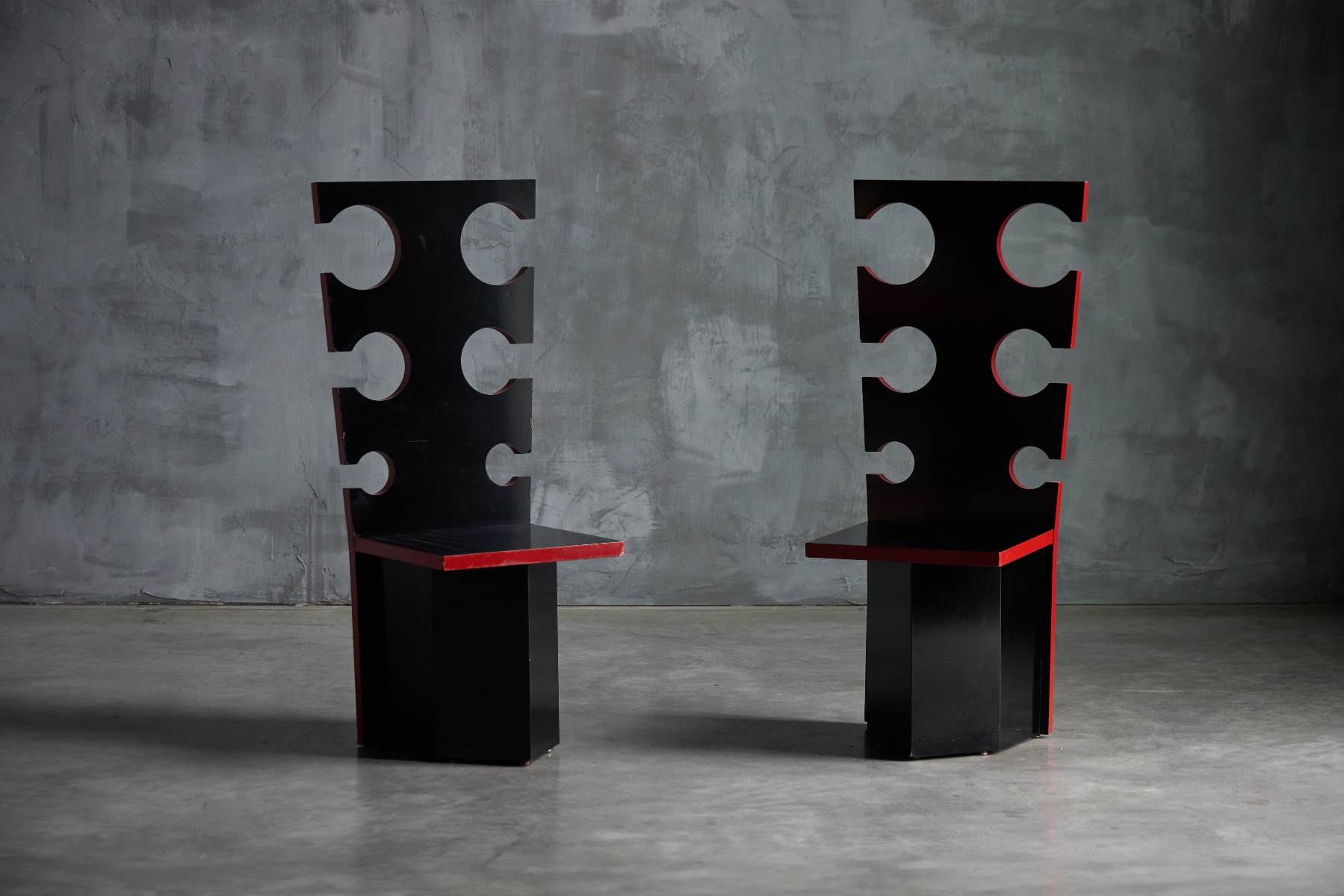 Sculptural chairs designed by Max Papiri for Mario Sabot in the 1970s