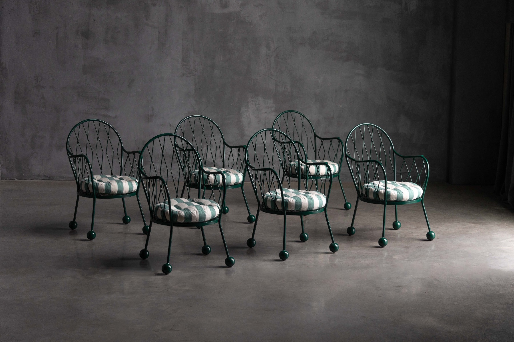 Sculptural garden armchairs from the 1950s