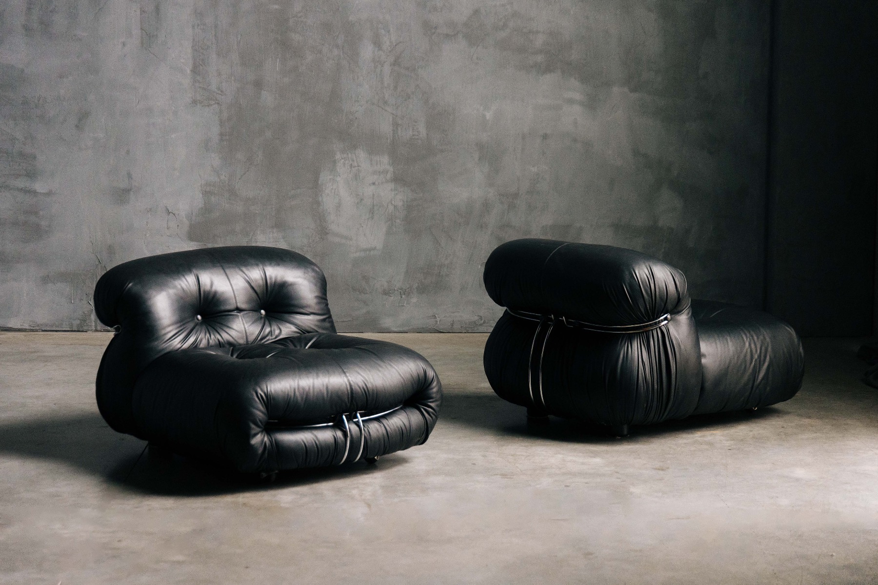 Soriana lounge chairs by Afra and Tobia Scarpa for Cassina 1970s