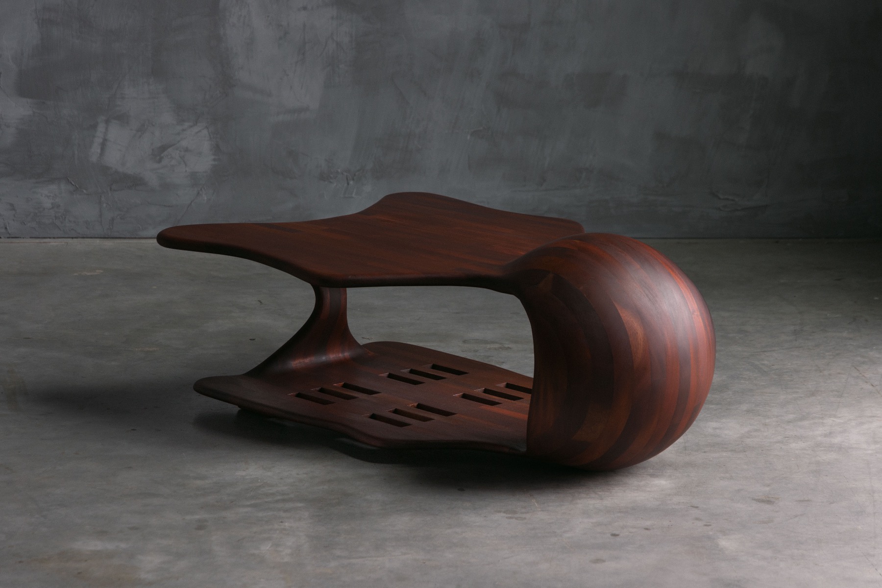 Studio craft coffee table modern era USA from the 1970s