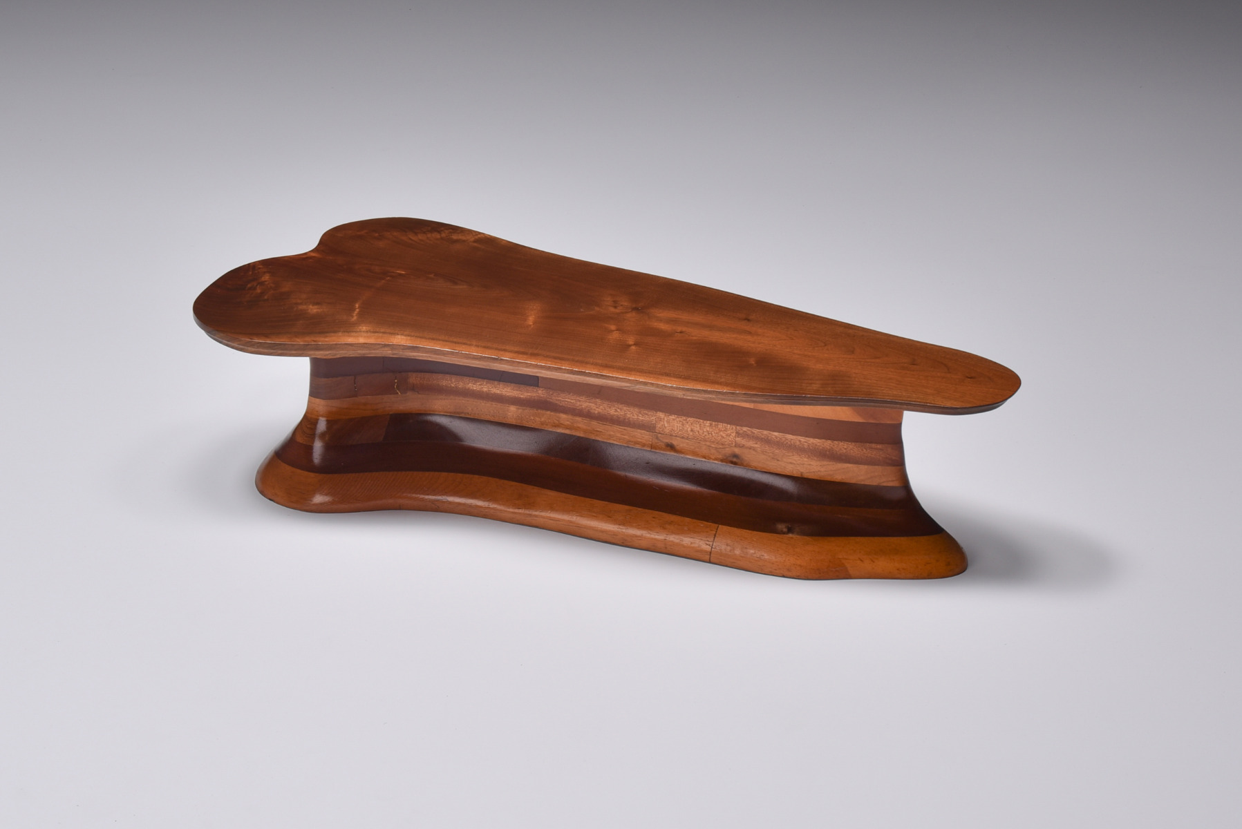 Studio craft solid wood coffee table USA from the 1970s