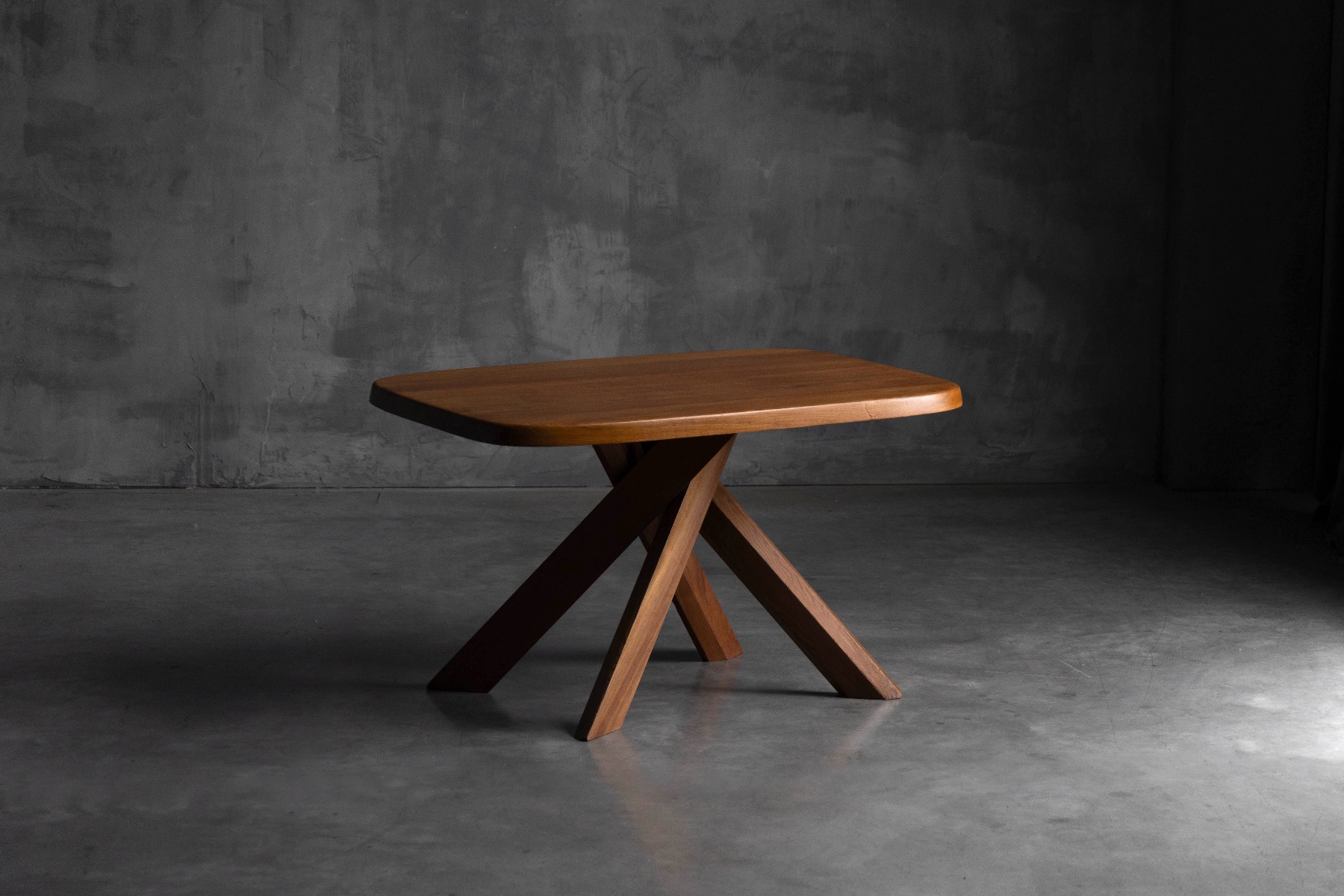 T35 dining table designed by Pierre Chapo in the 1970s