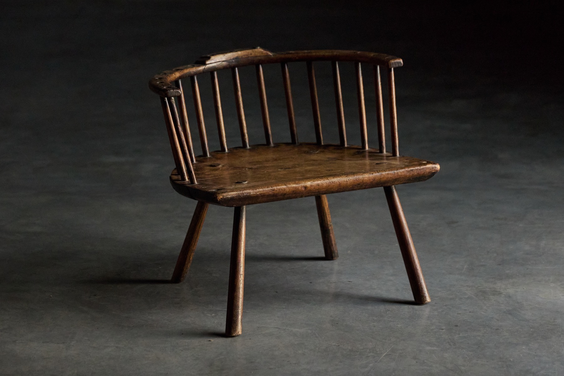 Travail populaire folk art stool from the 19th century