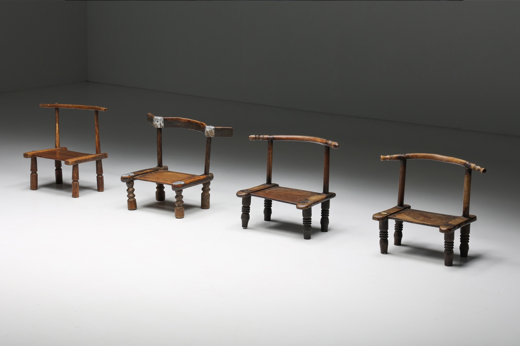 Wabi sabi sculptural chair from the twentieth century