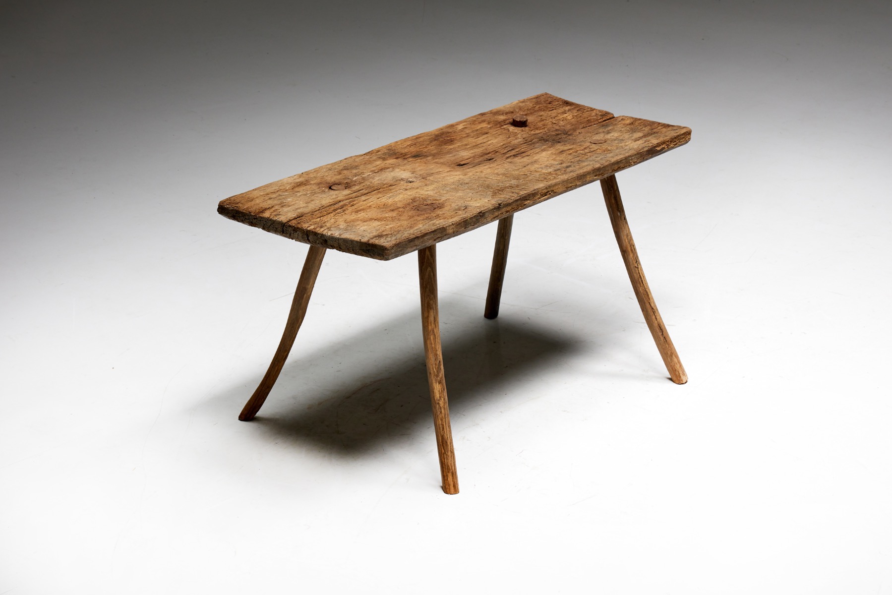 Wabi sabi side table from the early twentieth century