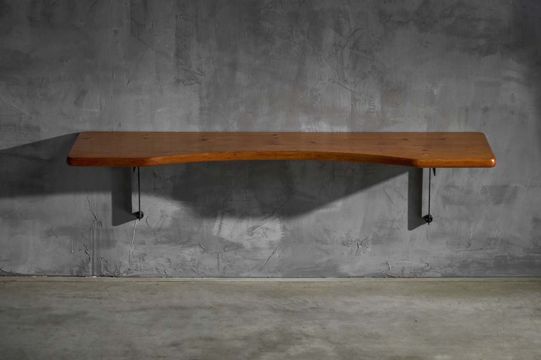 Wall mounted desk designed by Charlotte Perriand for Les Arcs, France 1970s